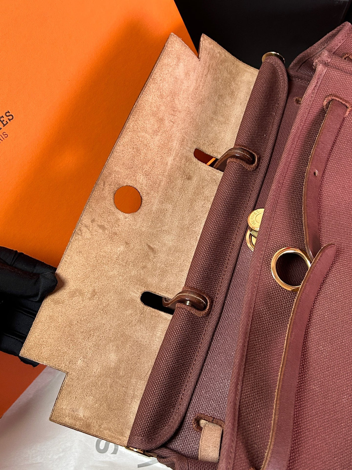 Hermes - Herbag 39 - Cloth - Brown - (large)