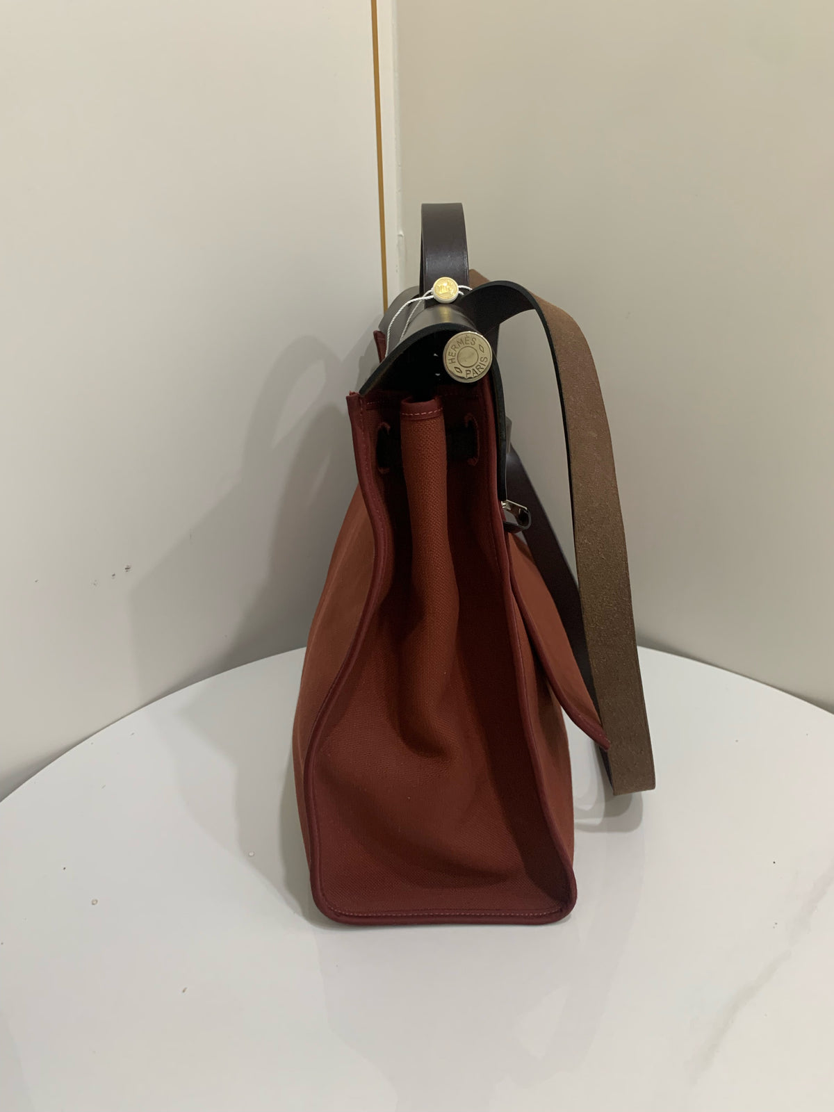 Hermes - Herbag 39 - Cloth - Burgundy - (large)