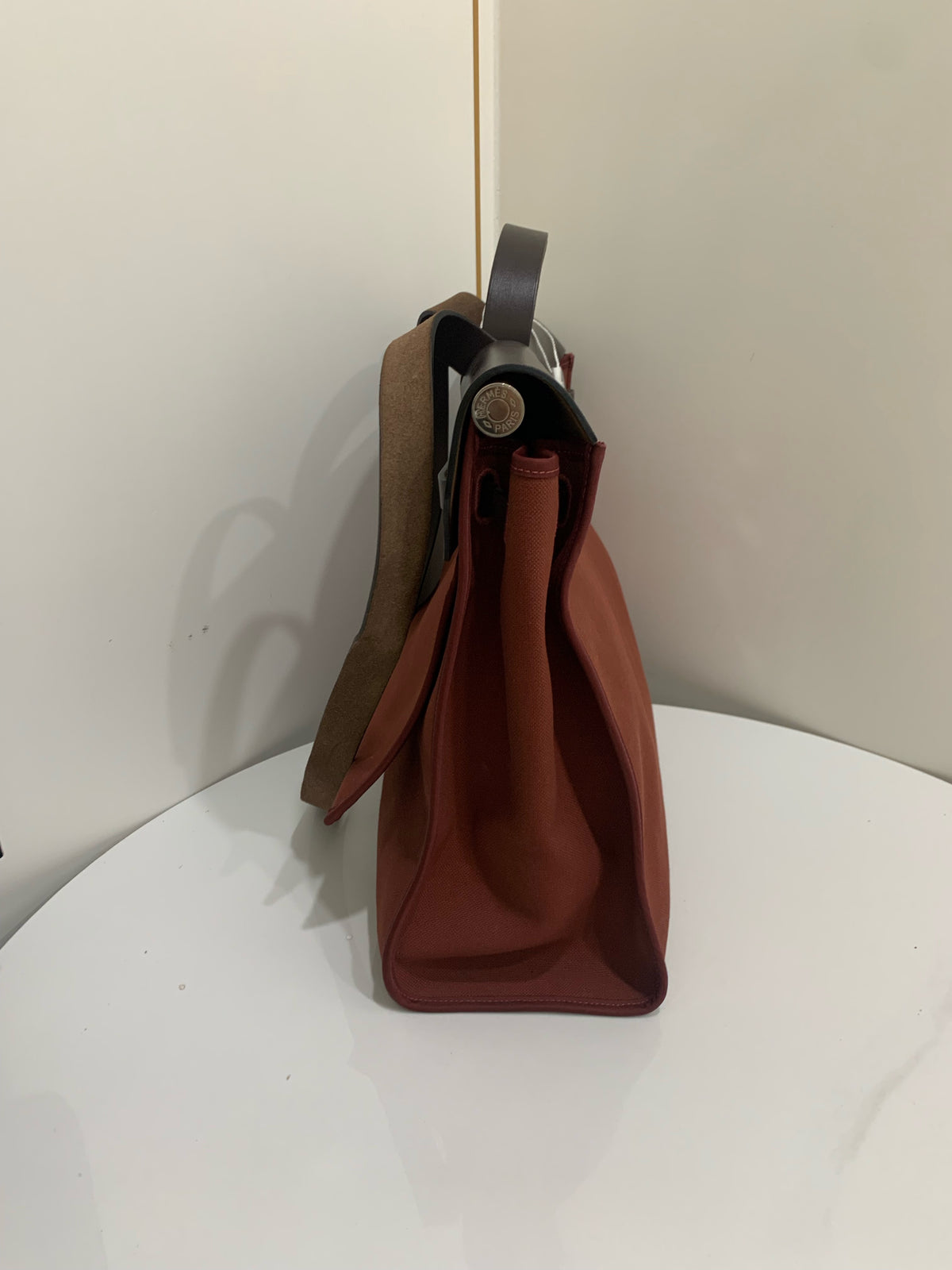 Hermes - Herbag 39 - Cloth - Burgundy - (large)