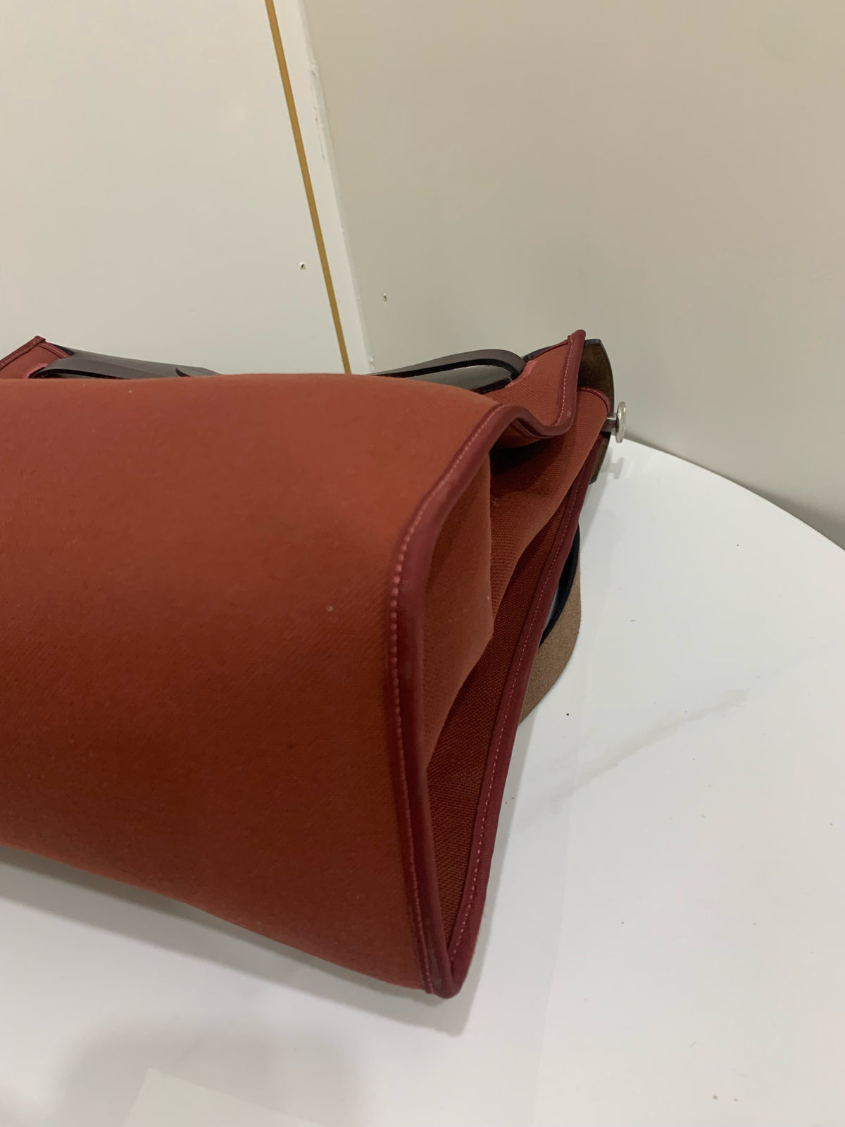 Hermes - Herbag 39 - Cloth - Burgundy - (large)