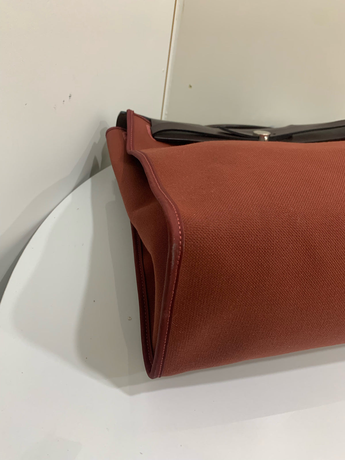 Hermes - Herbag 39 - Cloth - Burgundy - (large)