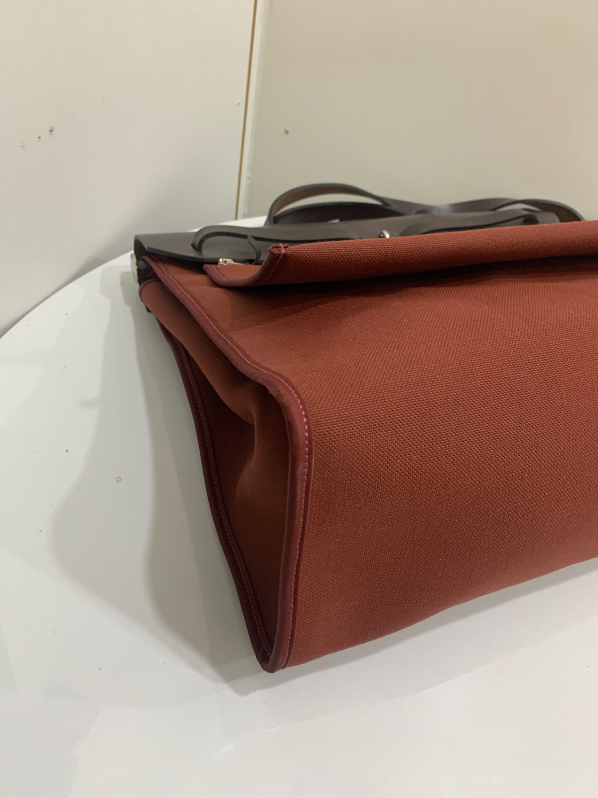 Hermes - Herbag 39 - Cloth - Burgundy - (large)
