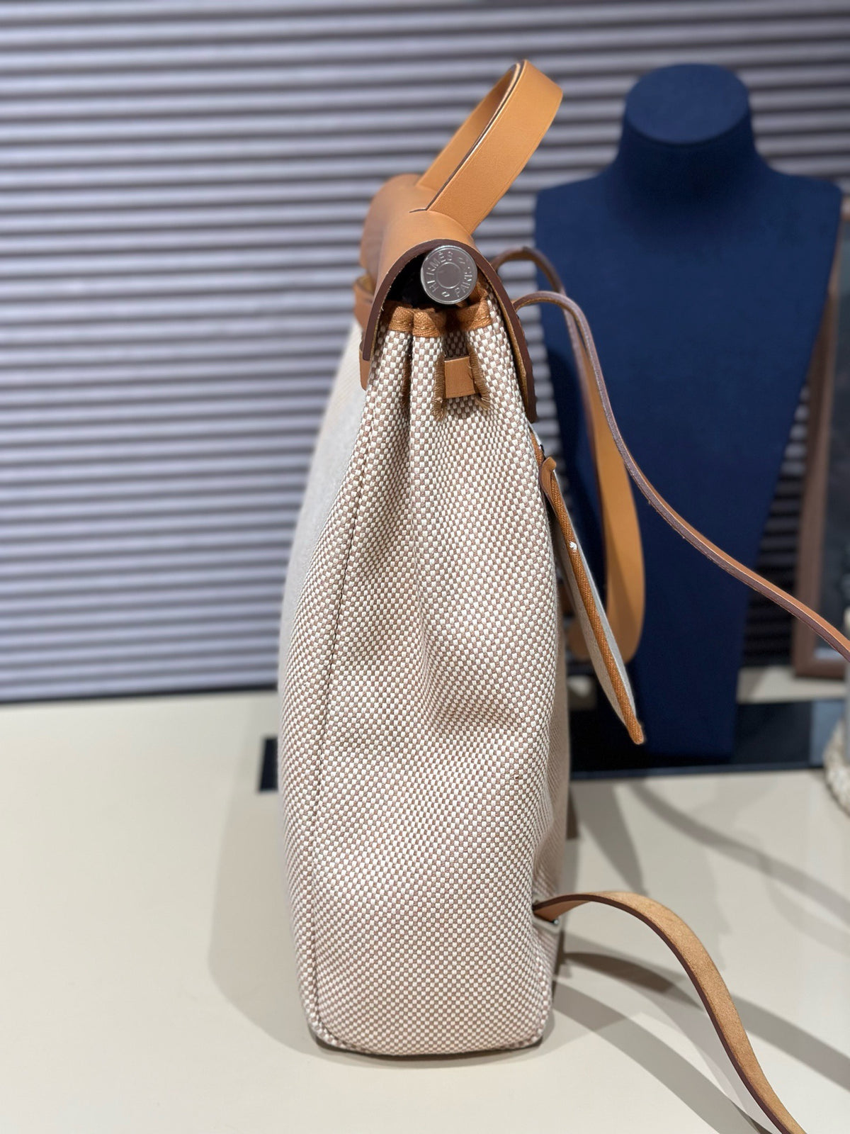Hermes - Herbag a dos 31 - Cloth - Beige - (medium)
