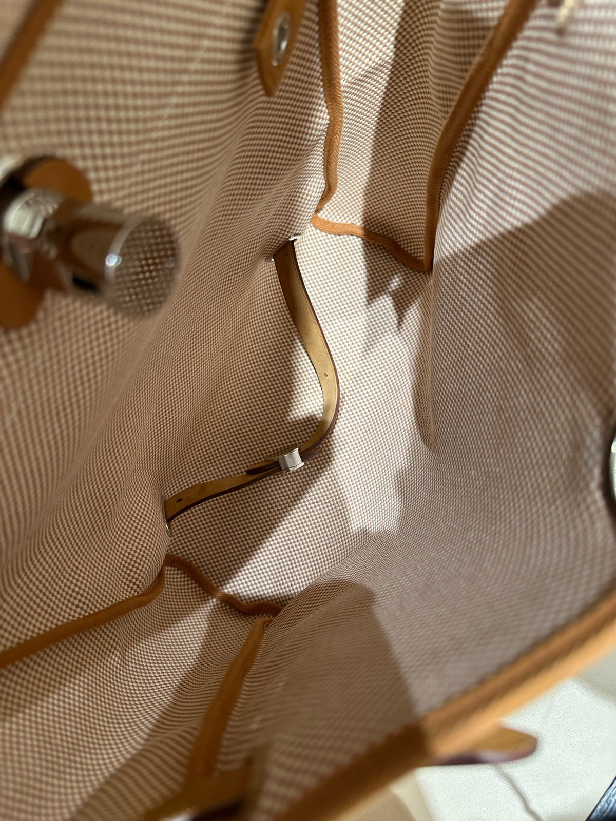 Hermes - Herbag a dos 31 - Cloth - Beige - (medium)