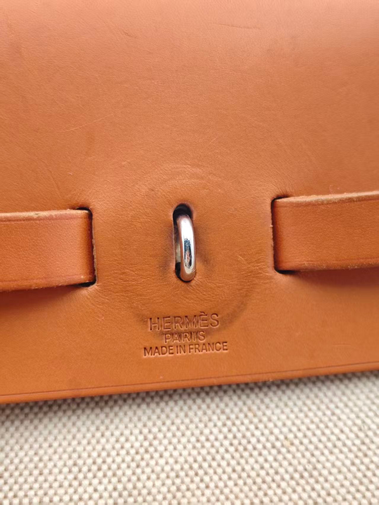 Hermes - Herbag - Cloth - Beige - (large)