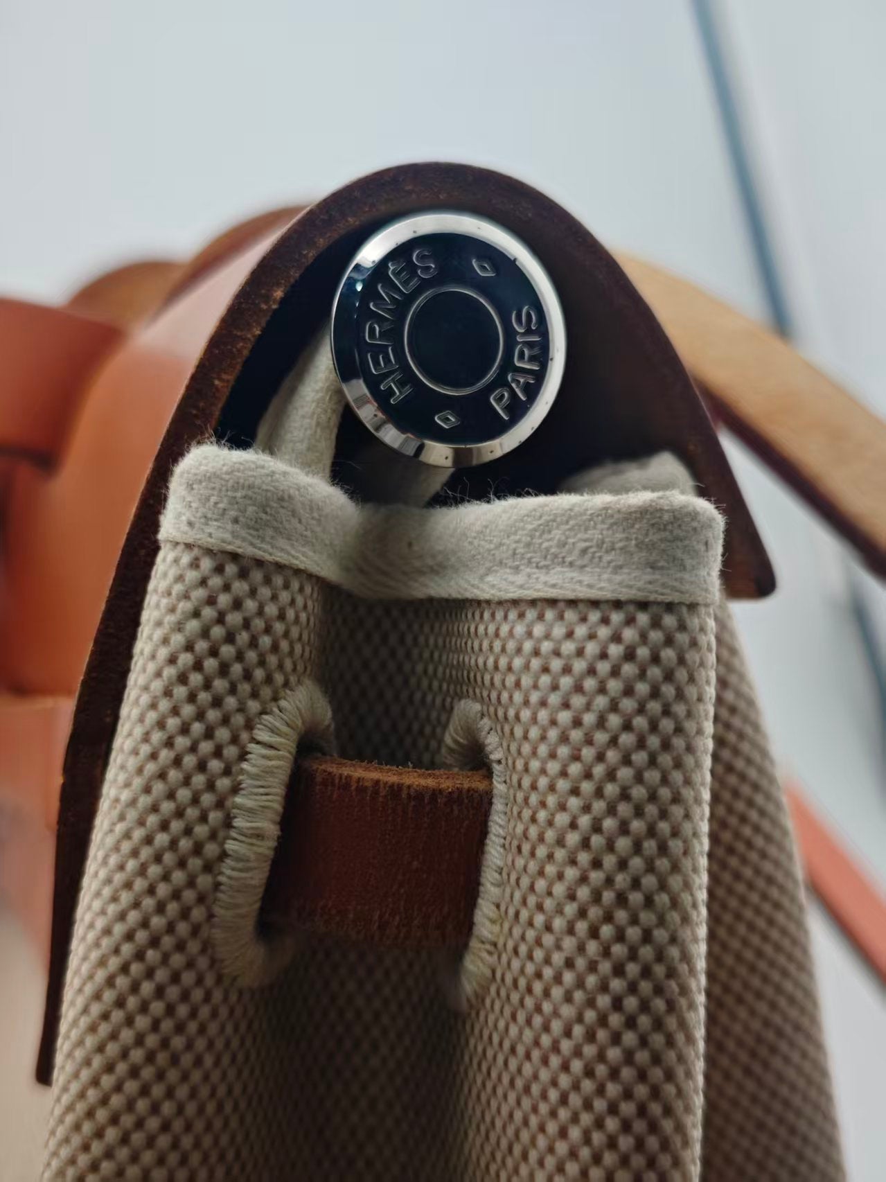 Hermes - Herbag - Cloth - Beige - (large)