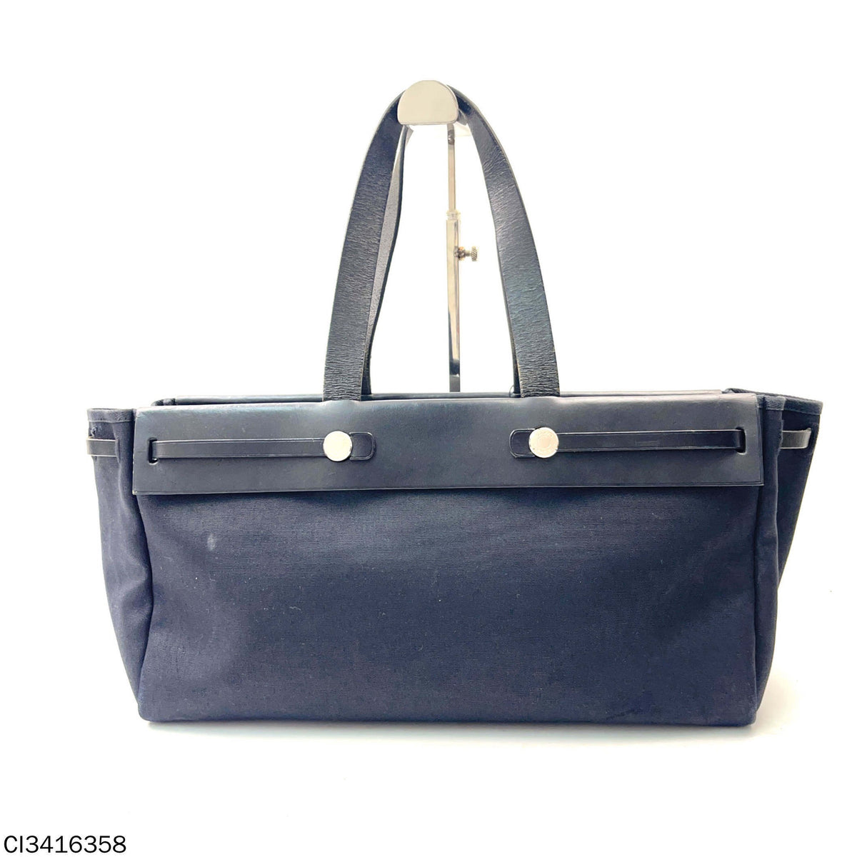 Hermes - Herbag - Cloth - Black - (large)
