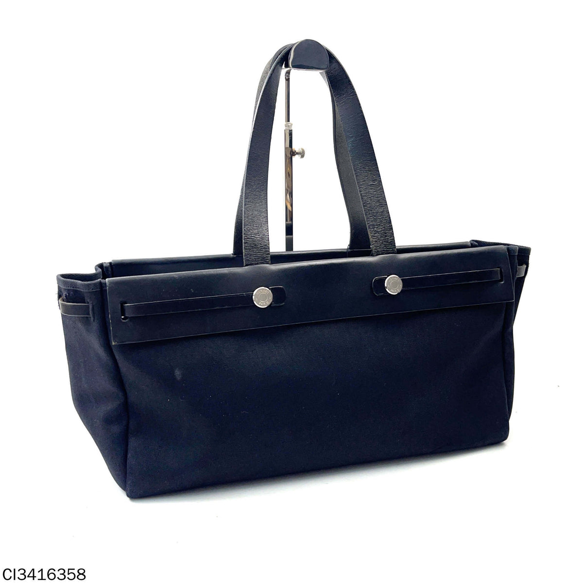 Hermes - Herbag - Cloth - Black - (large)