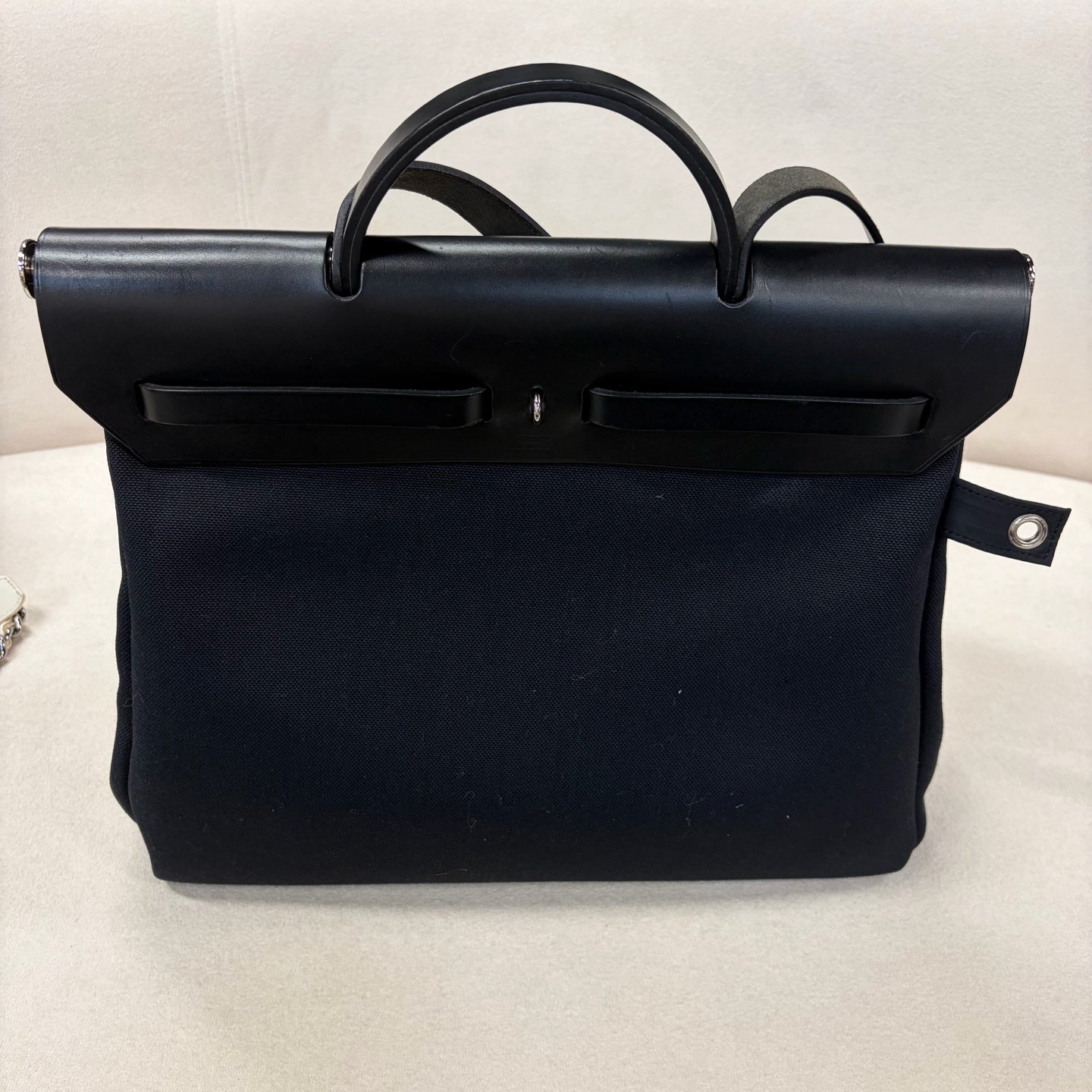 Hermes - Herbag - Cloth - Black - (large)