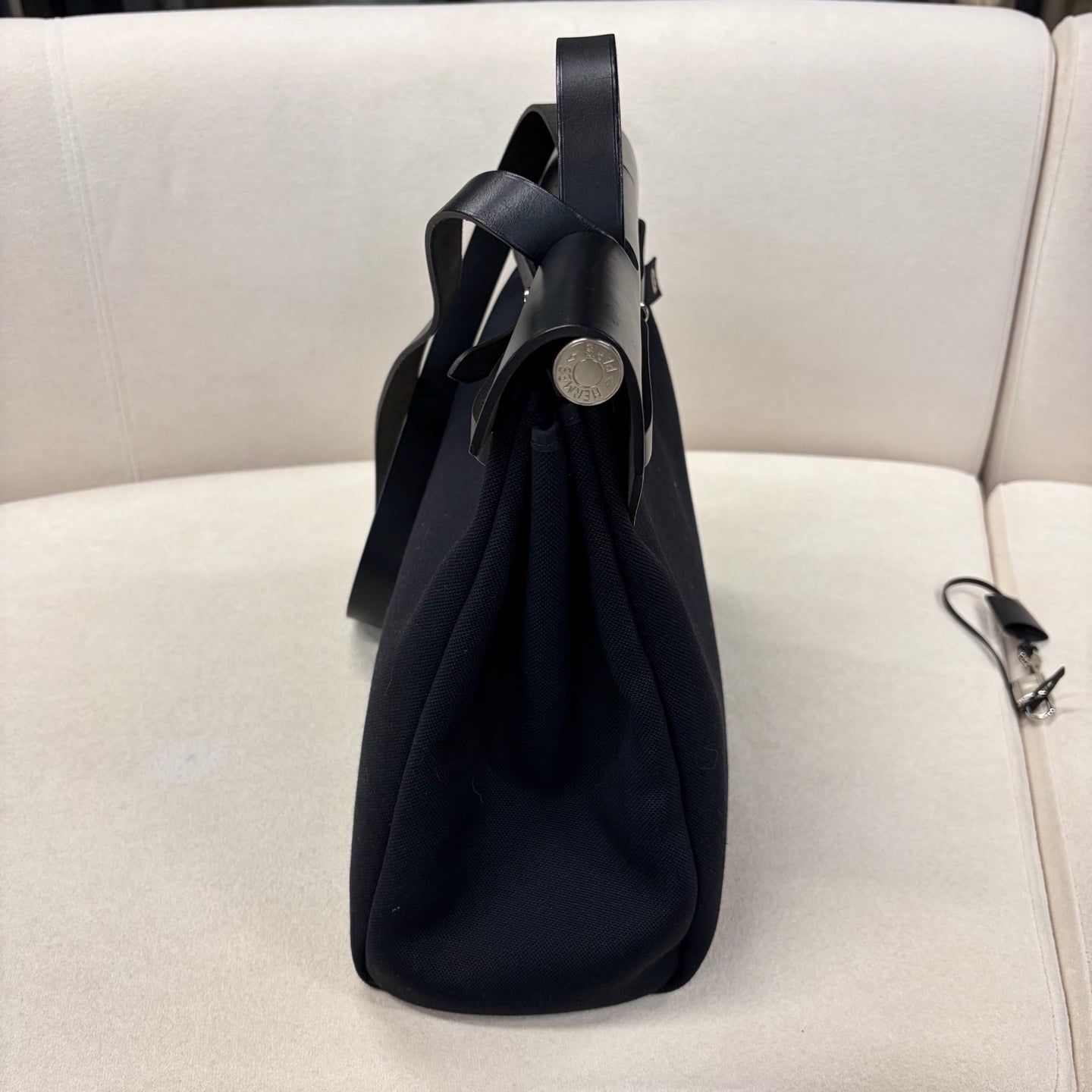 Hermes - Herbag - Cloth - Black - (large)
