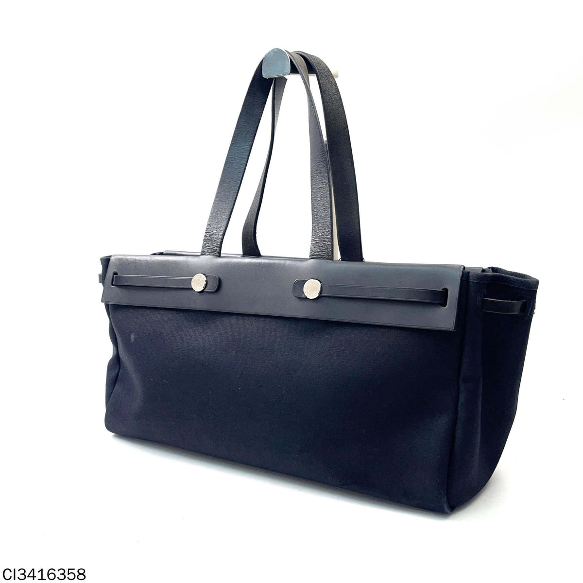 Hermes - Herbag - Cloth - Black - (large)