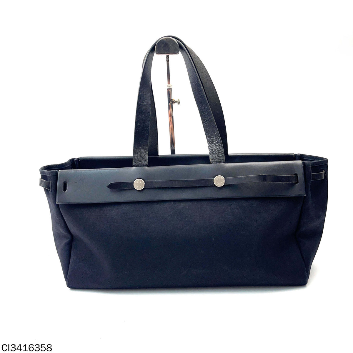 Hermes - Herbag - Cloth - Black - (large)