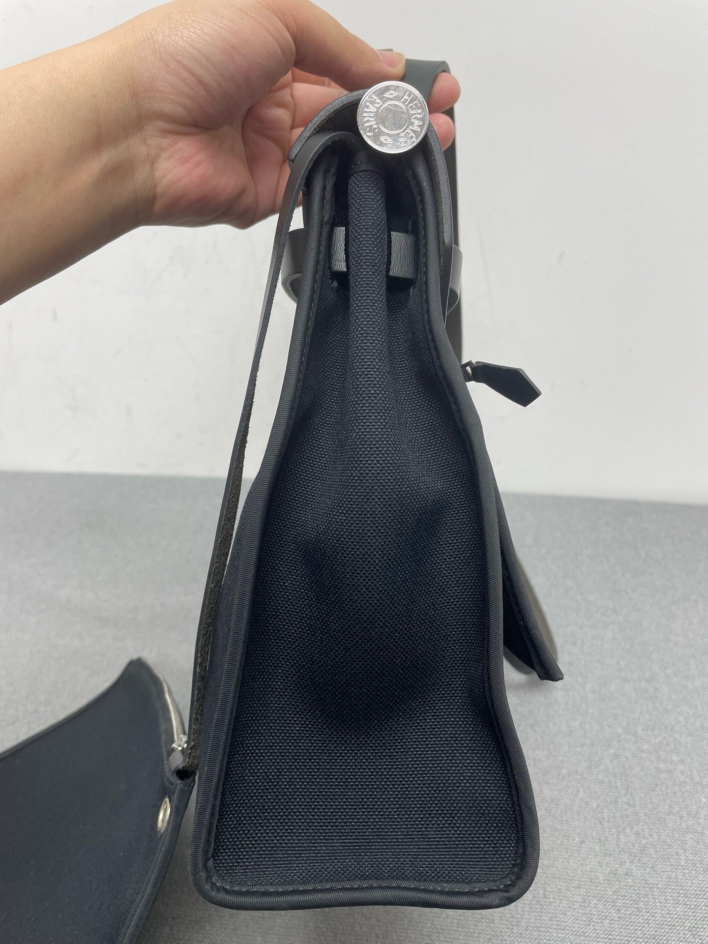Hermès - Herbag - Cloth - Black - (medium)