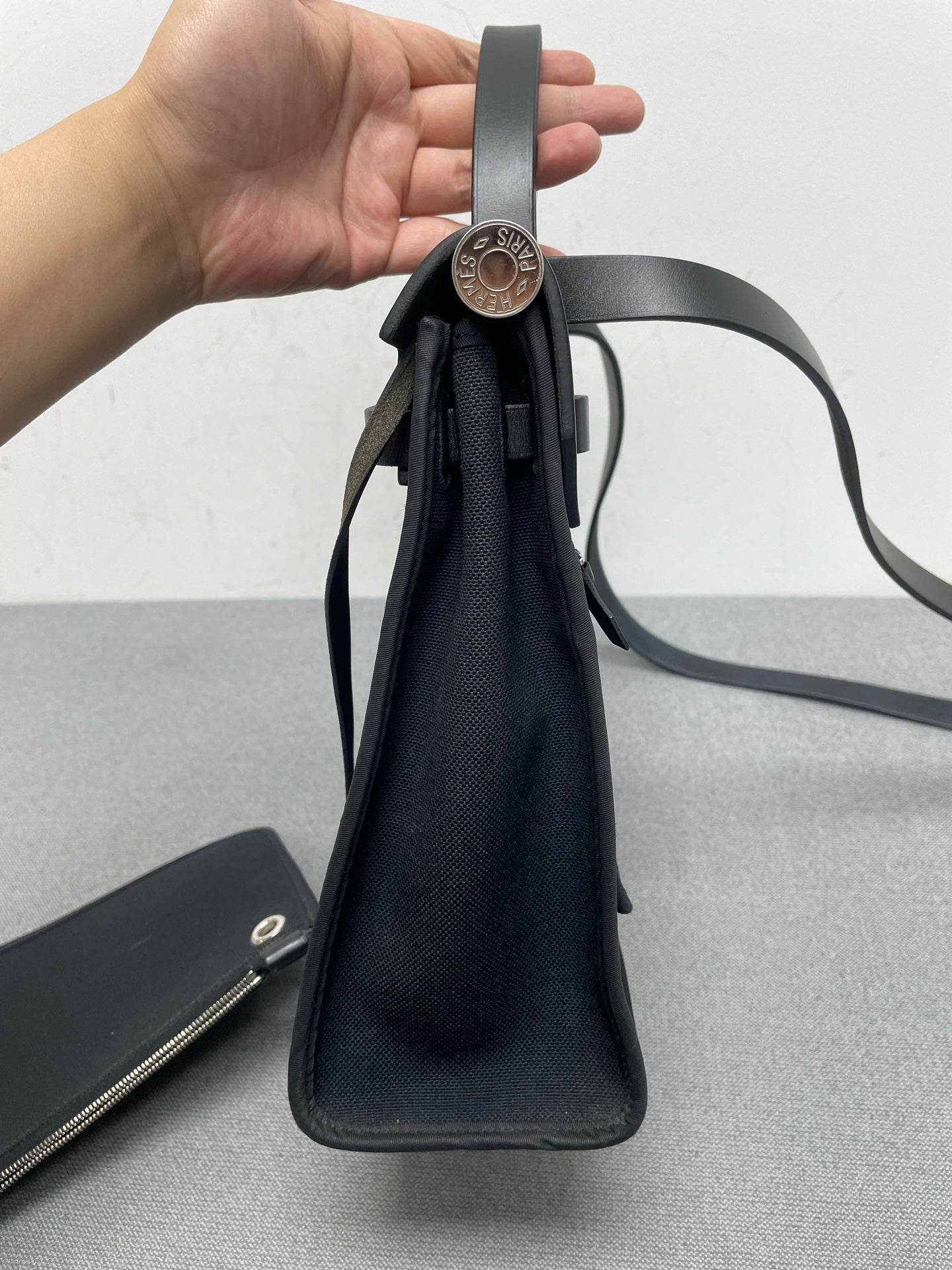 Hermes - Herbag - Cloth - Black - (medium)