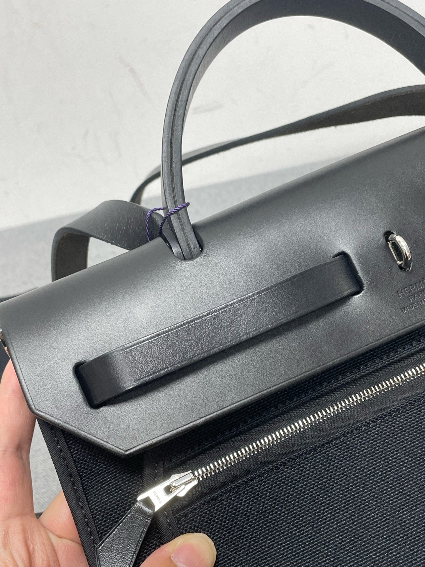 Hermès - Herbag - Cloth - Black - (medium)