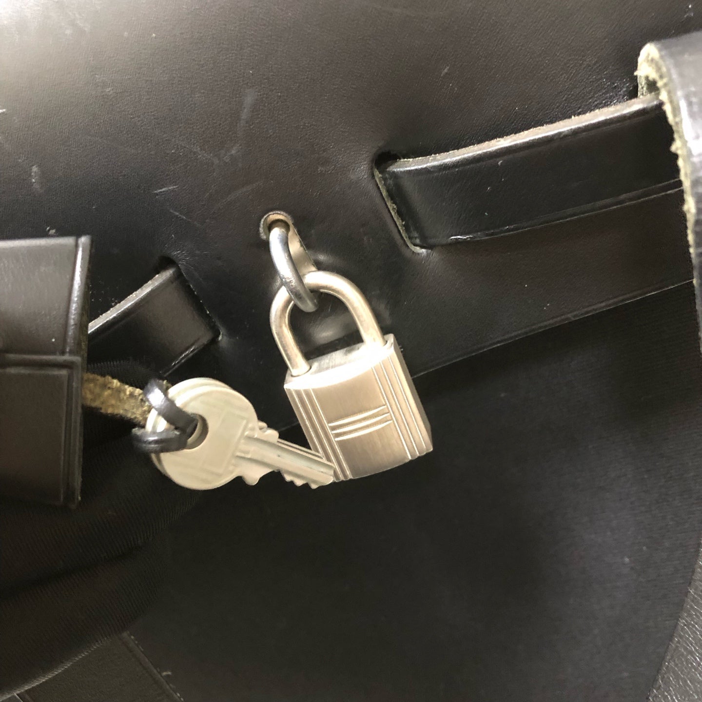 Hermes - Herbag - Cloth - Black - (medium)