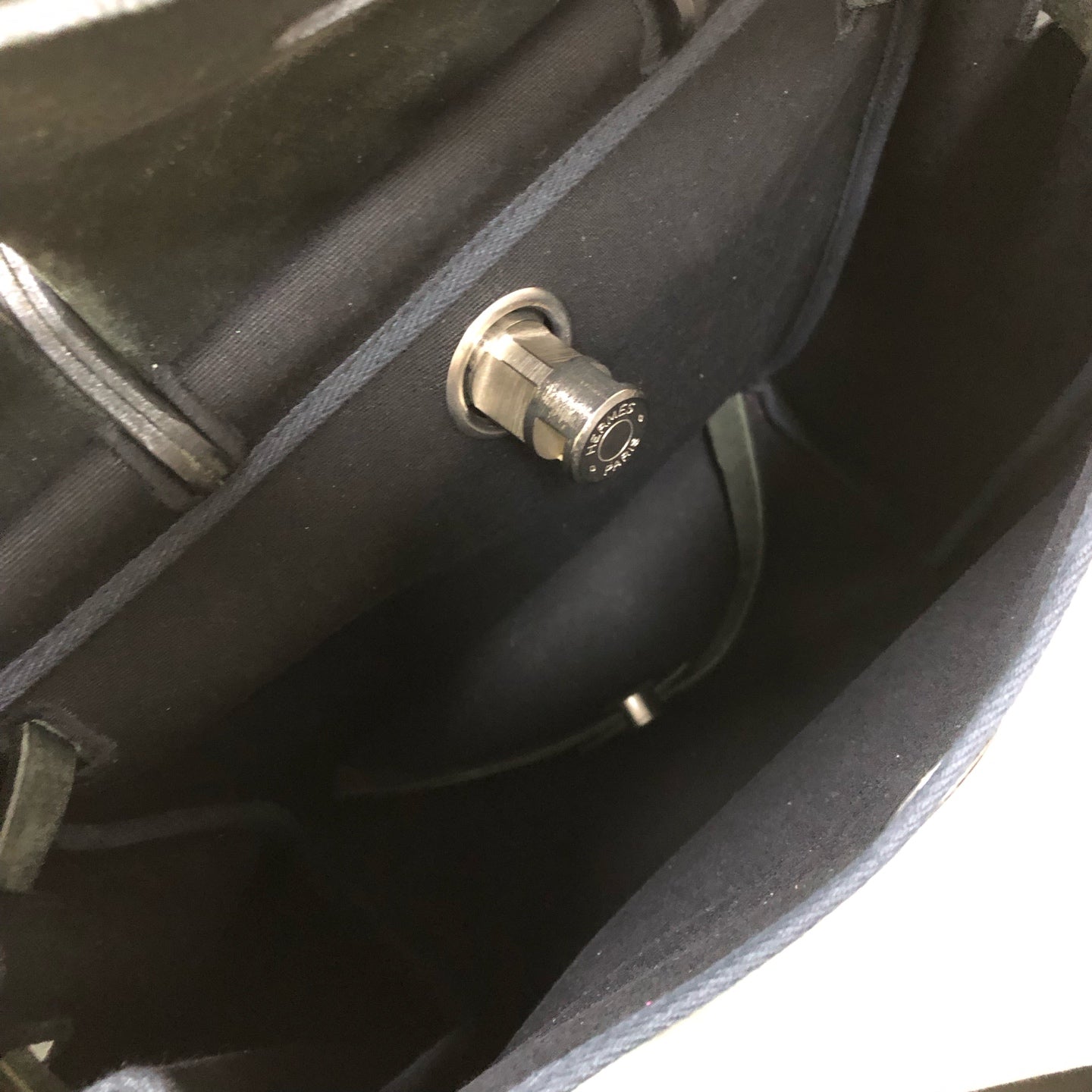 Hermes - Herbag - Cloth - Black - (medium)