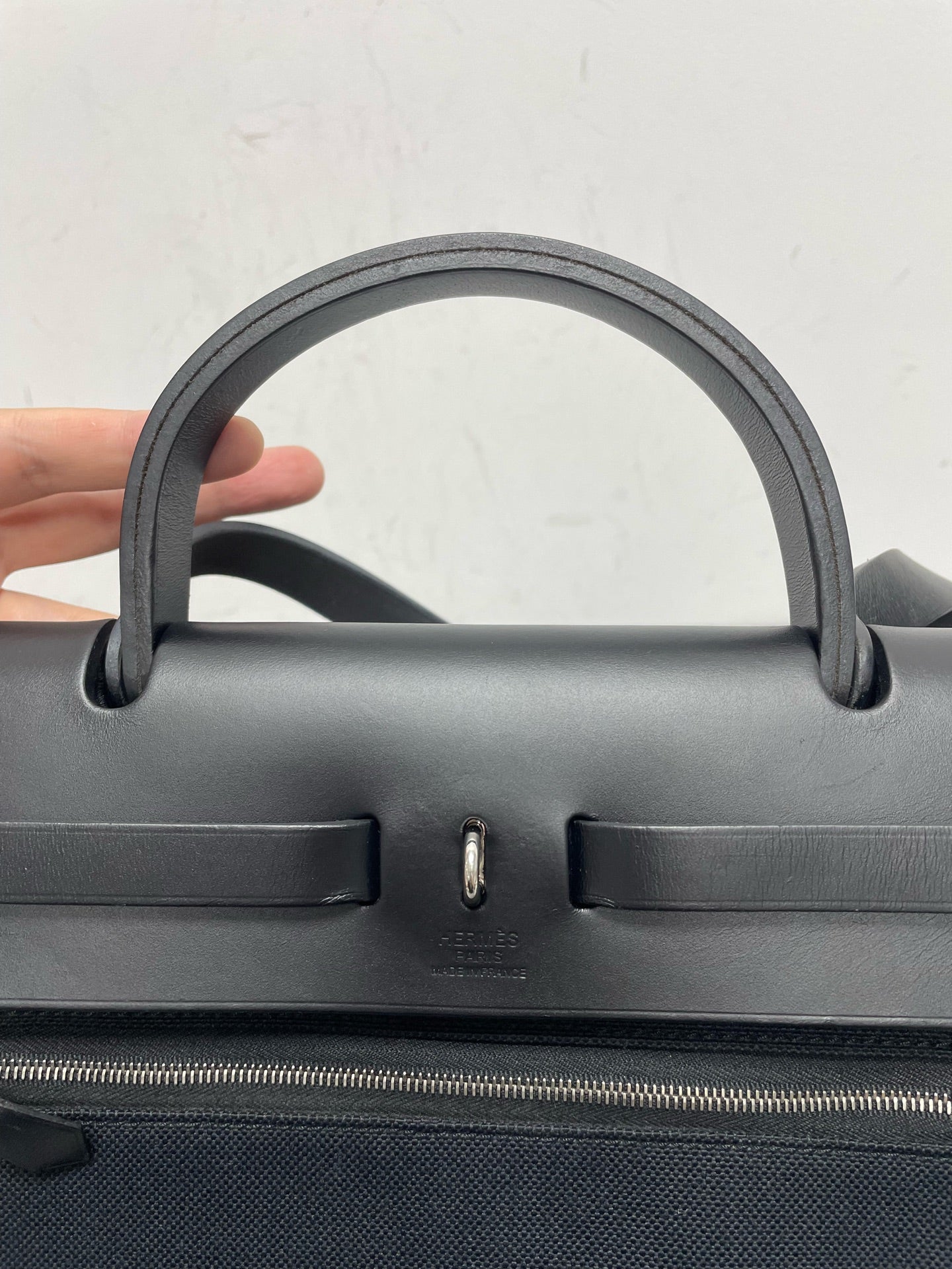 Hermes - Herbag - Cloth - Black - (medium)