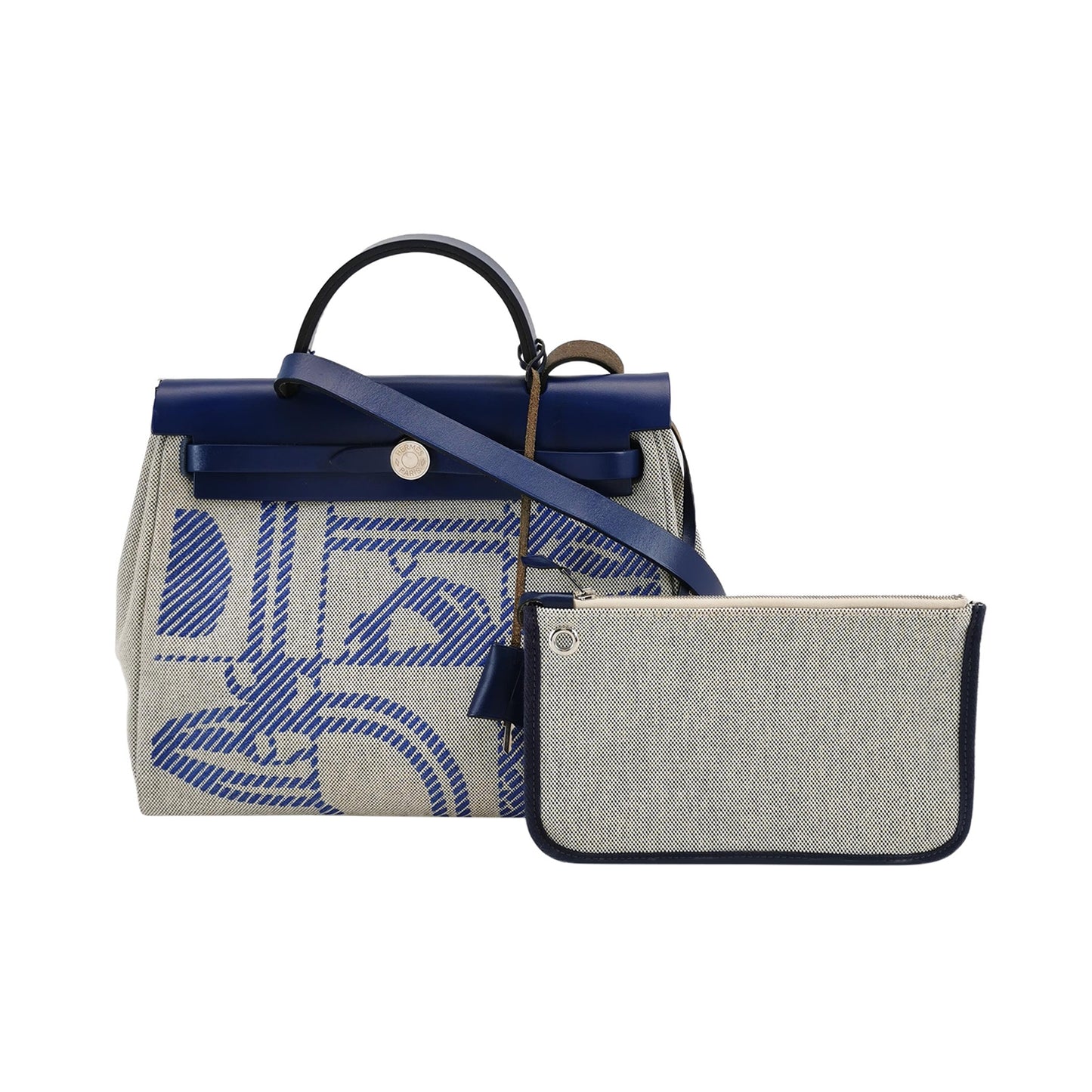 Hermes - Herbag - Cloth - Blue - (Medium)