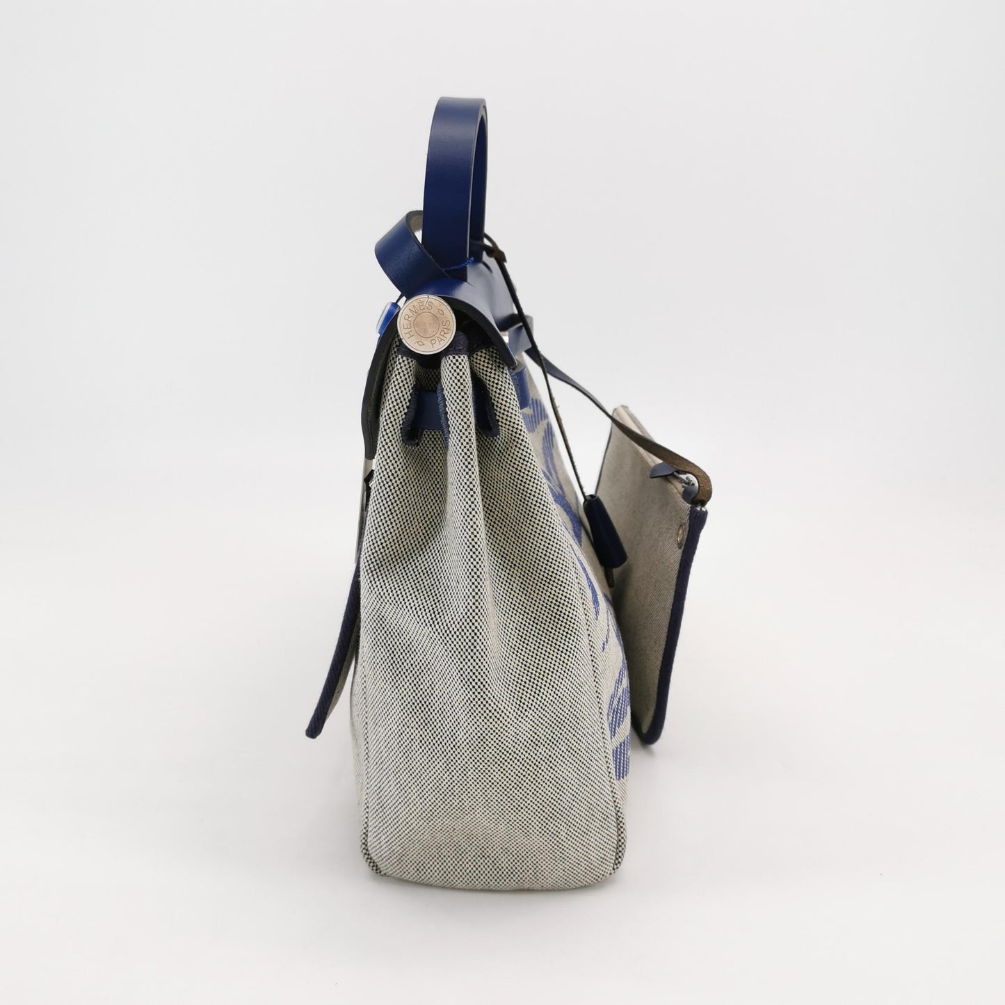 Hermes - Herbag - Cloth - Blue - (Medium)