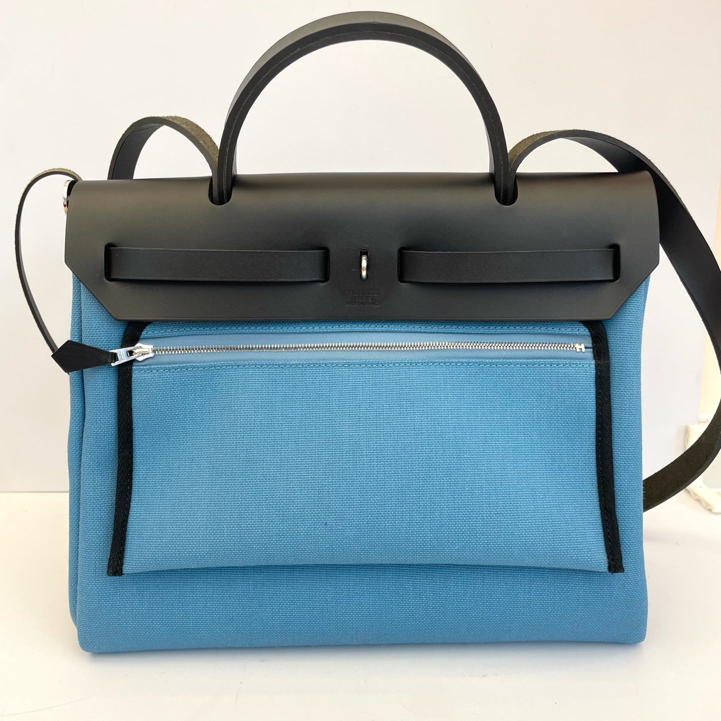 Hermes - Herbag - Cloth - Blue - (medium)