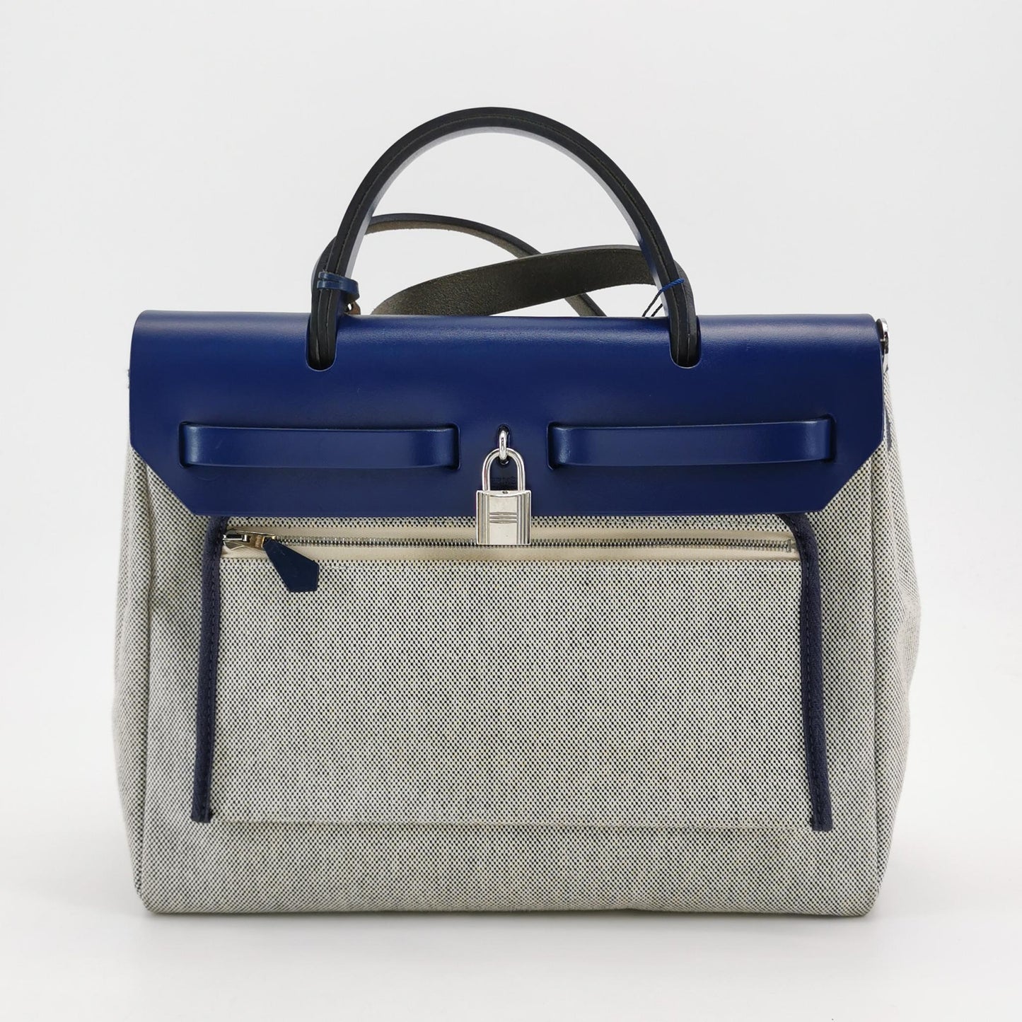 Hermes - Herbag - Cloth - Blue - (Medium)