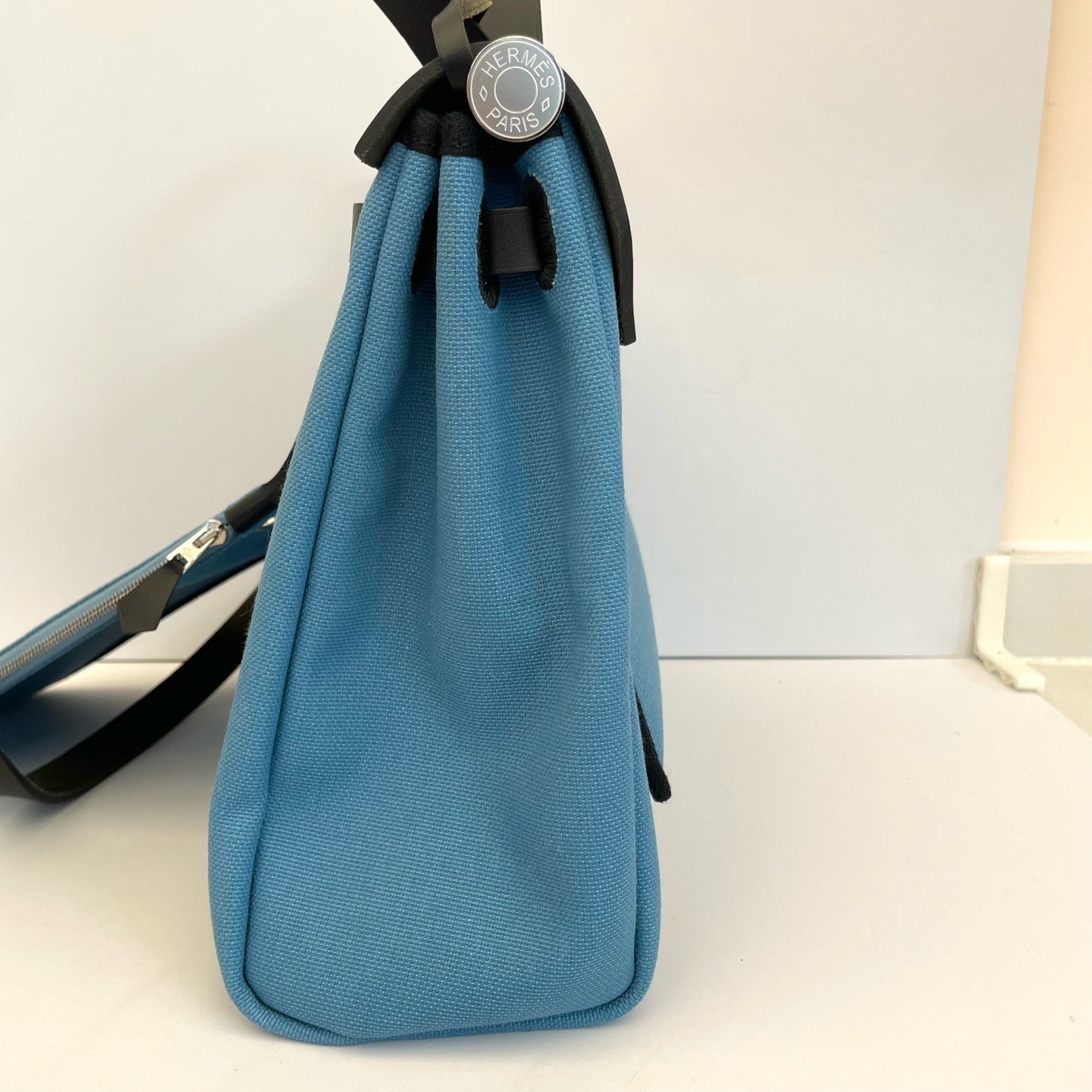 Hermes - Herbag - Cloth - Blue - (medium)