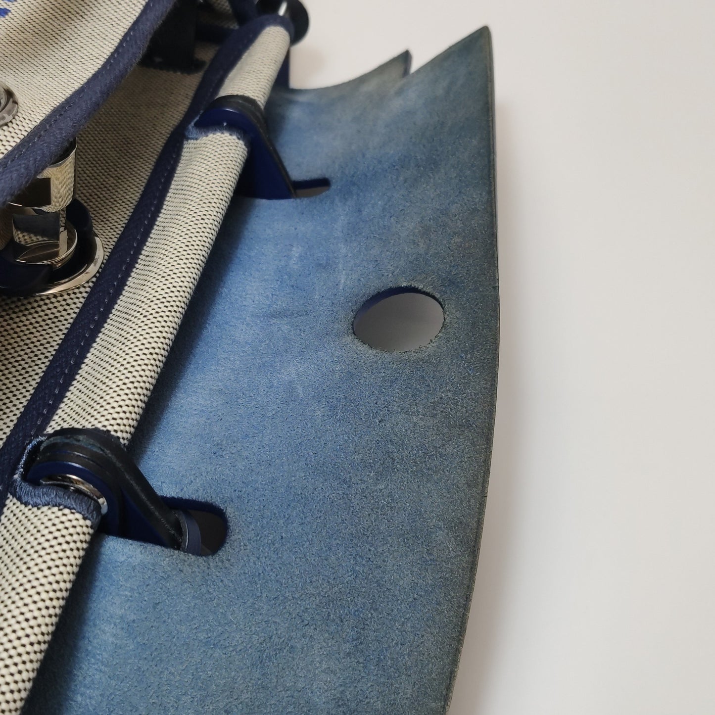 Hermes - Herbag - Cloth - Blue - (Medium)