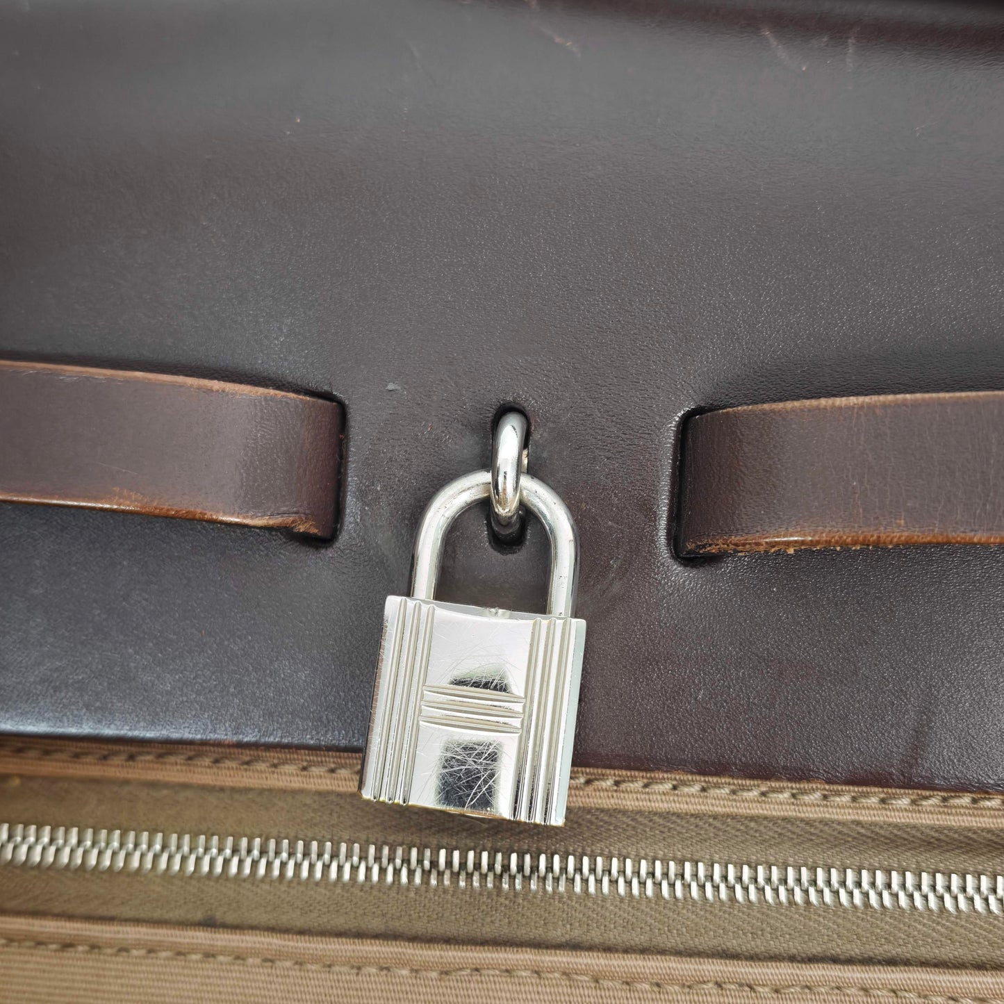 Hermes - Herbag - Cloth - Brown - (large)