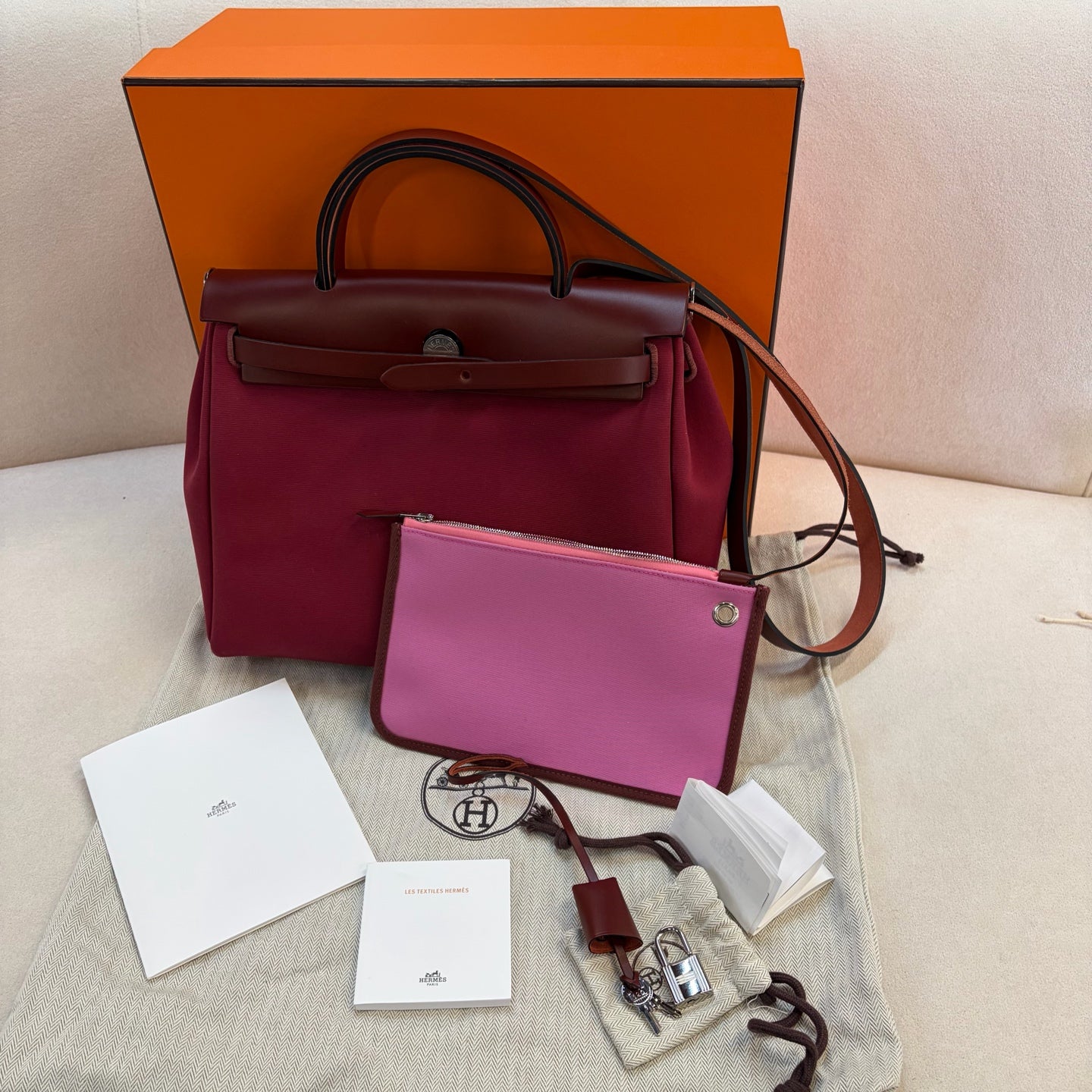 Hermes - Herbag - Cloth - Multicolour - (medium)