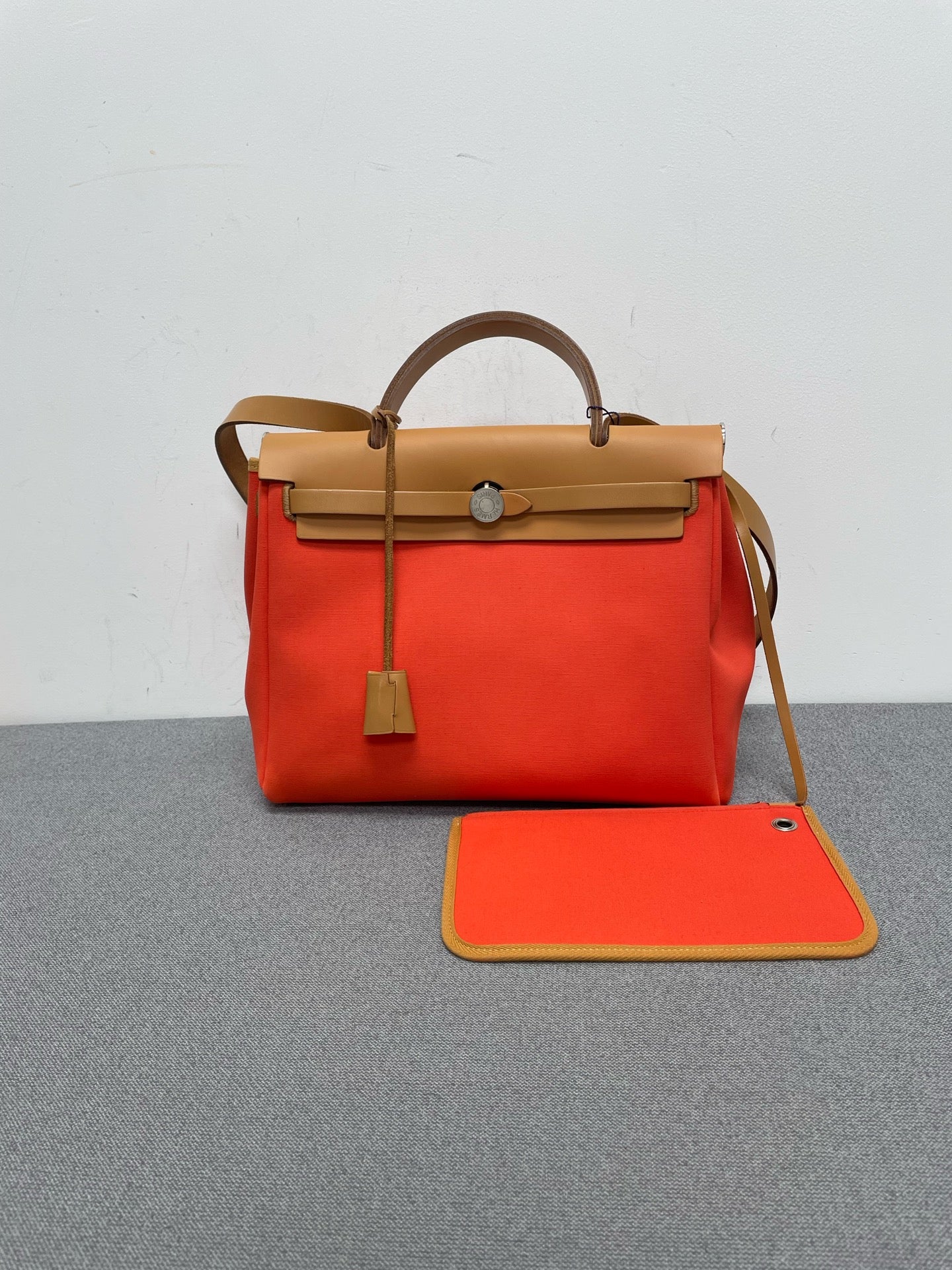 Hermès - Herbag - Cloth - Orange - (medium)