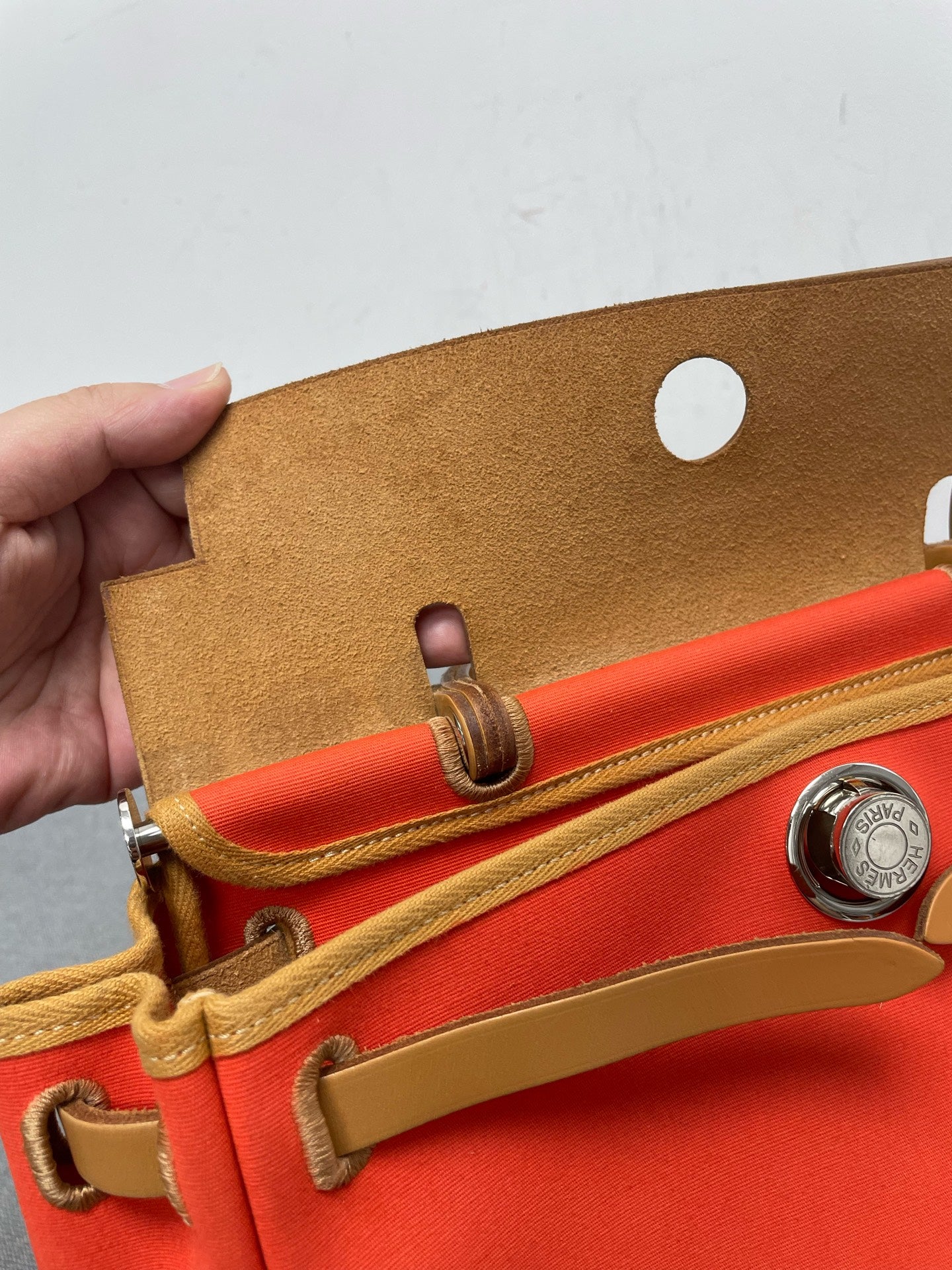 Hermès - Herbag - Cloth - Orange - (medium)