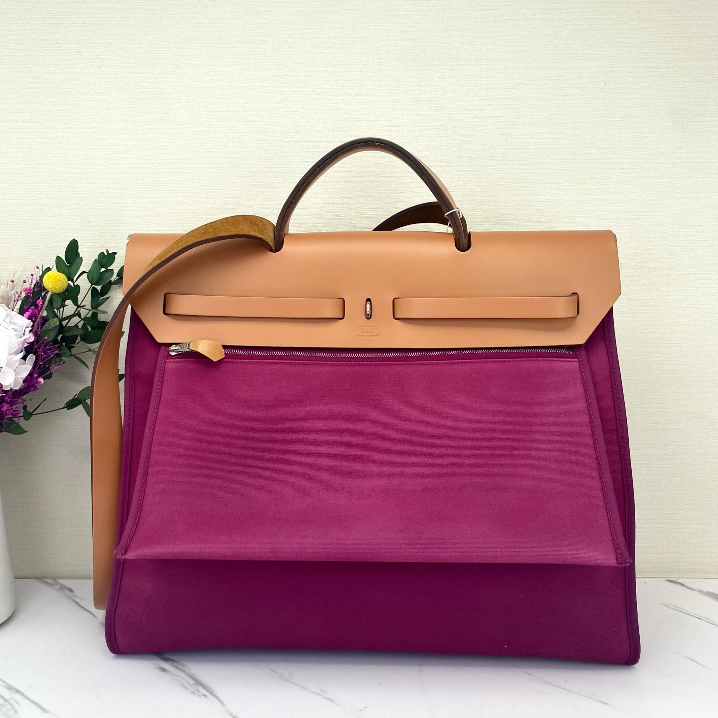 Hermès - Herbag - Cloth - Pink - (large)