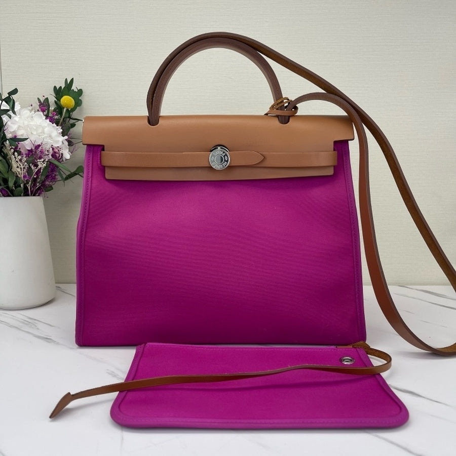 Hermès - Herbag - Cloth - Pink - (medium)