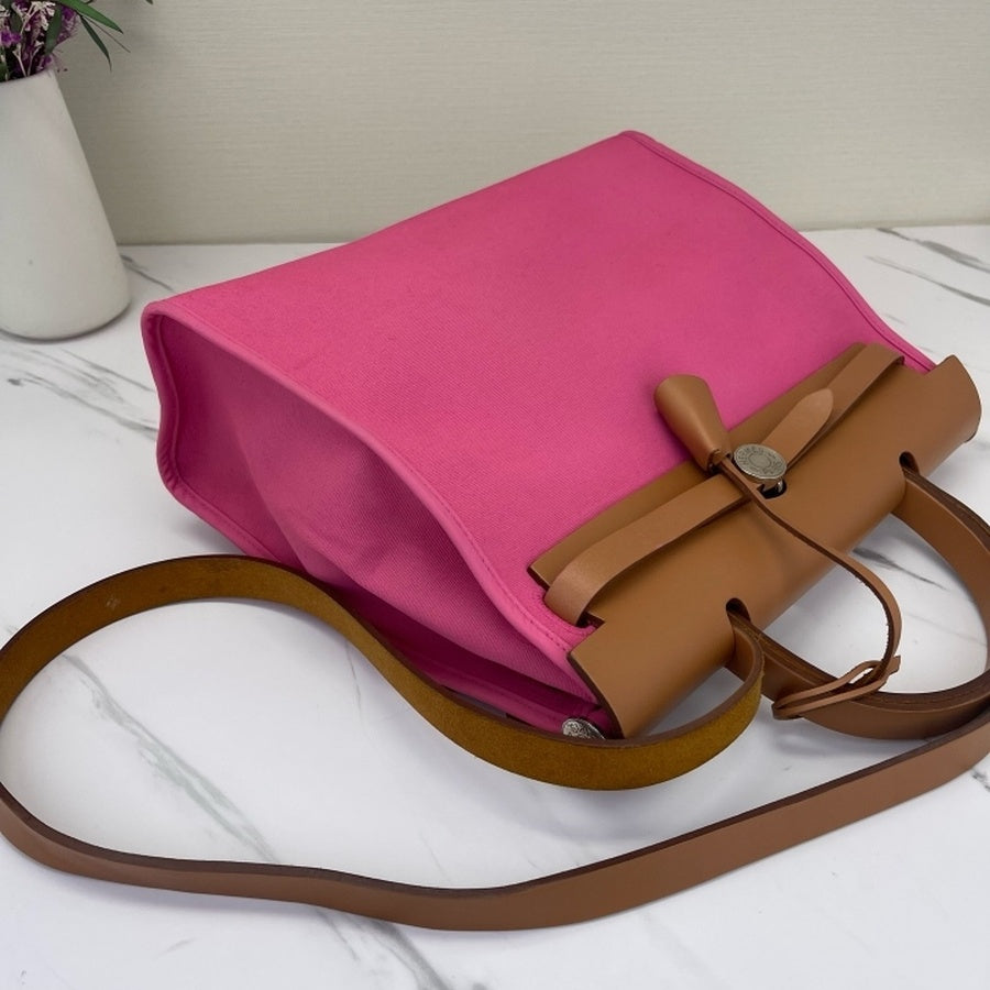 Hermes - Herbag - Cloth - Pink - (medium)