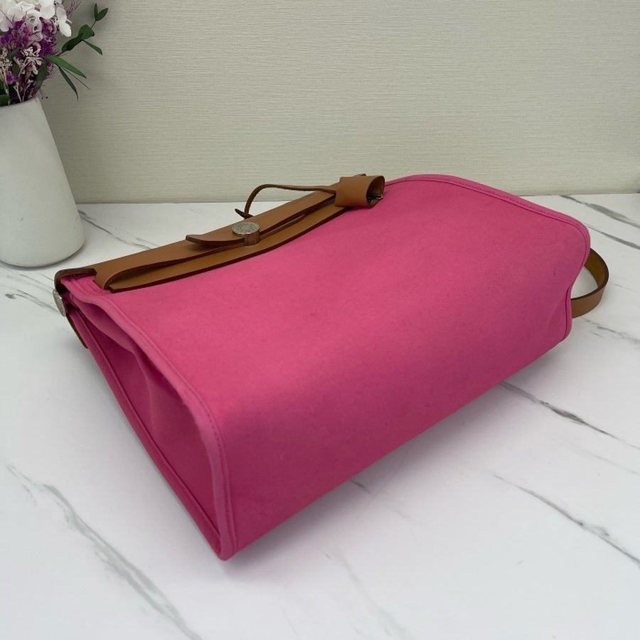 Hermes - Herbag - Cloth - Pink - (medium)