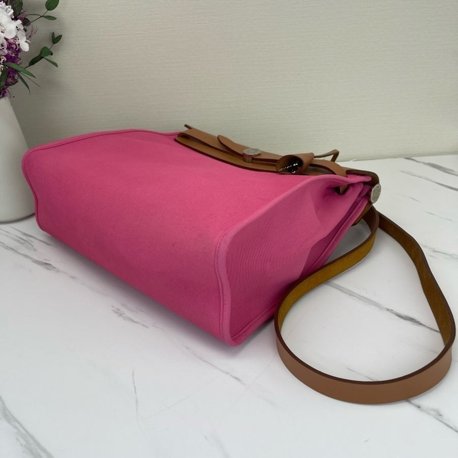 Hermes - Herbag - Cloth - Pink - (medium)
