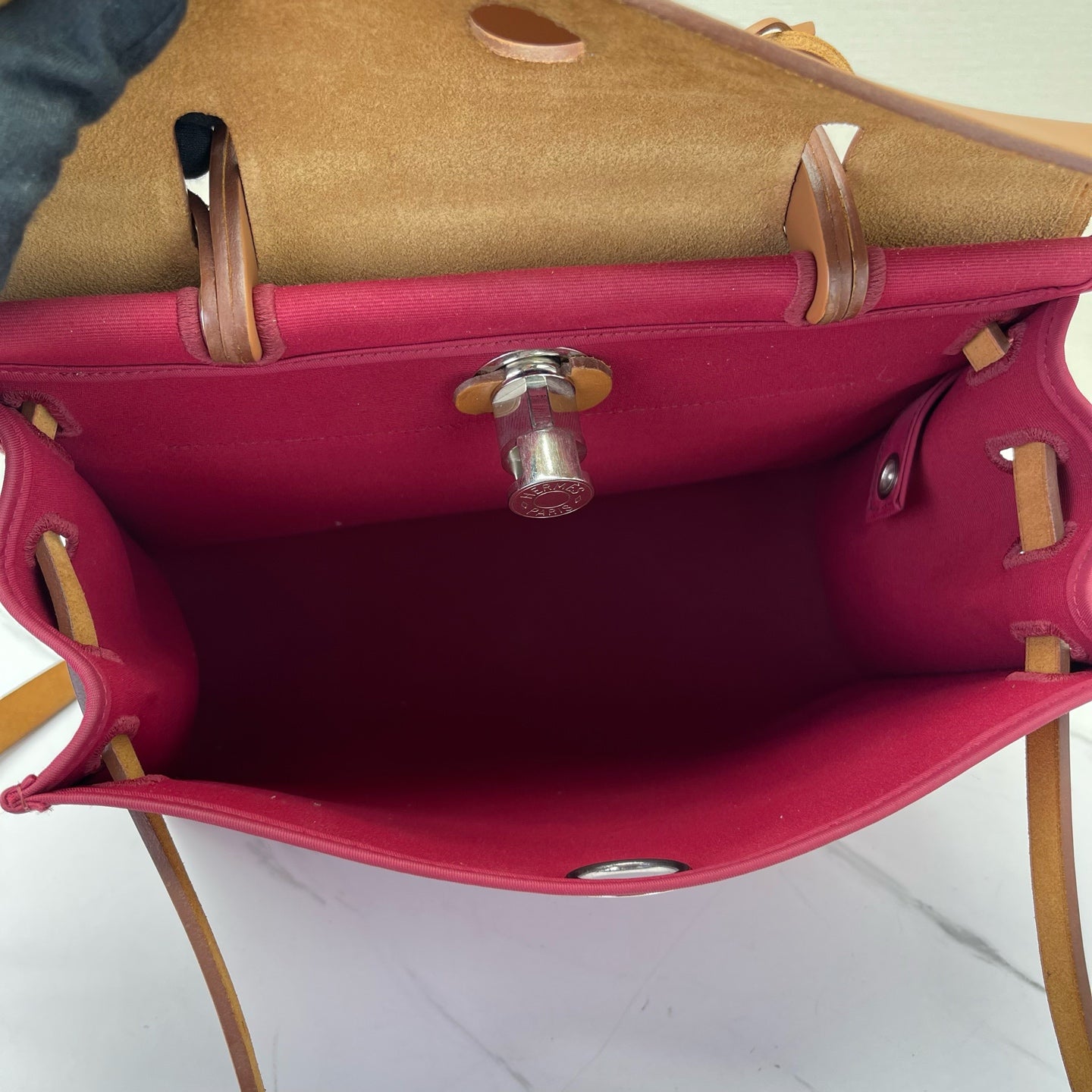 Hermès - Herbag - Cloth - Pink - (medium)