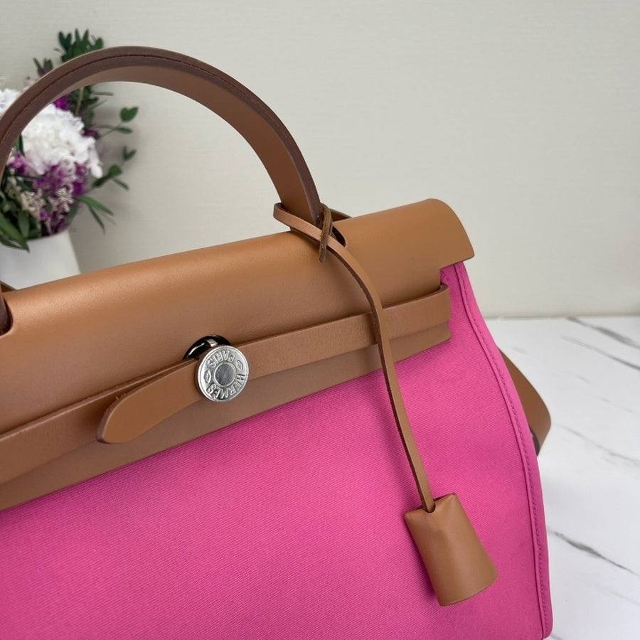 Hermes - Herbag - Cloth - Pink - (medium)
