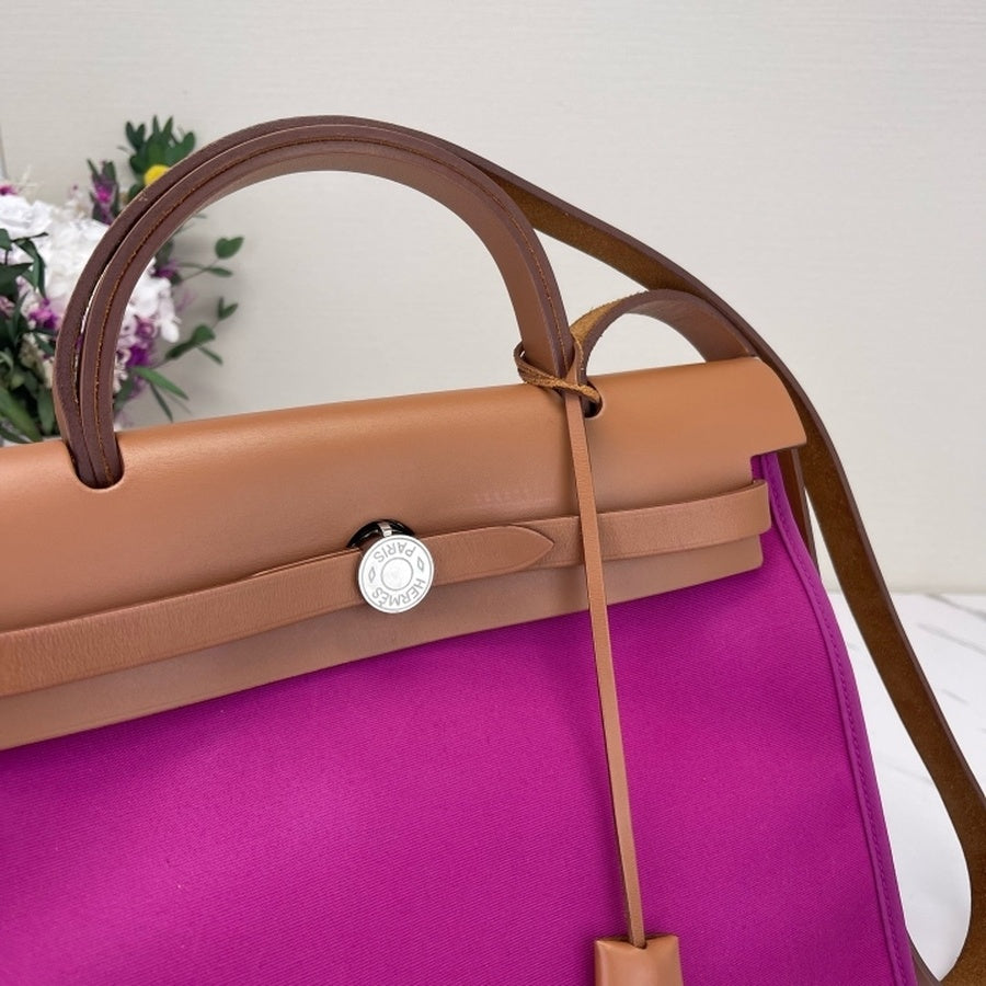 Hermès - Herbag - Cloth - Pink - (medium)