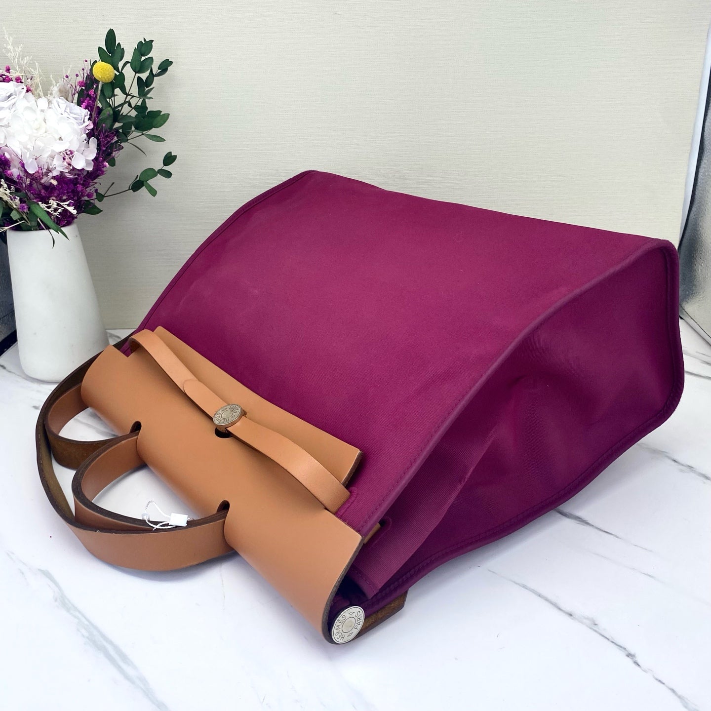 Hermes - Herbag - Cloth - Pink - (medium)
