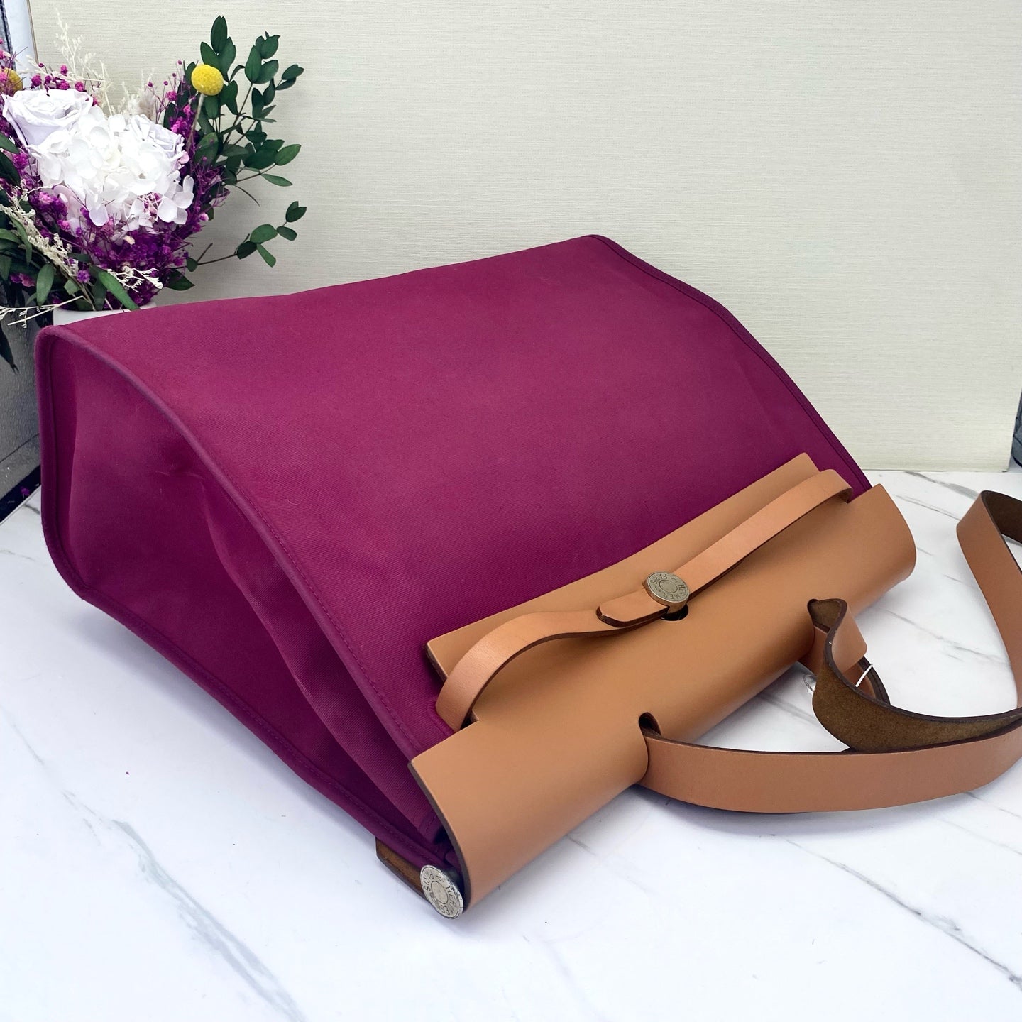 Hermès - Herbag - Cloth - Pink - (medium)