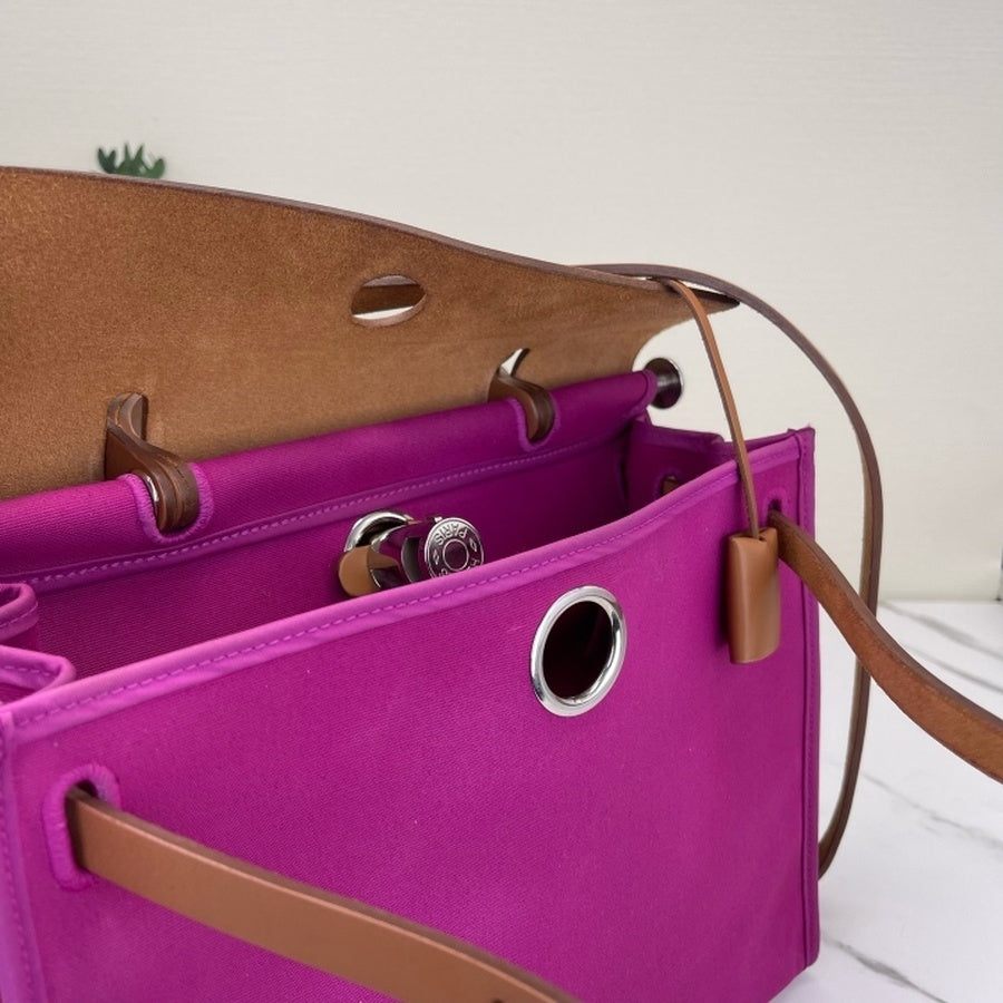 Hermès - Herbag - Cloth - Pink - (medium)