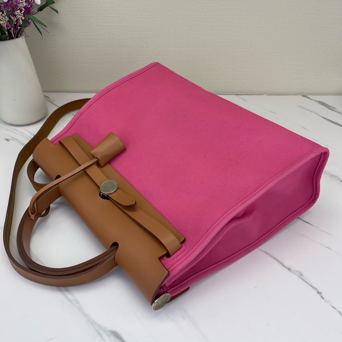 Hermes - Herbag - Cloth - Pink - (medium)