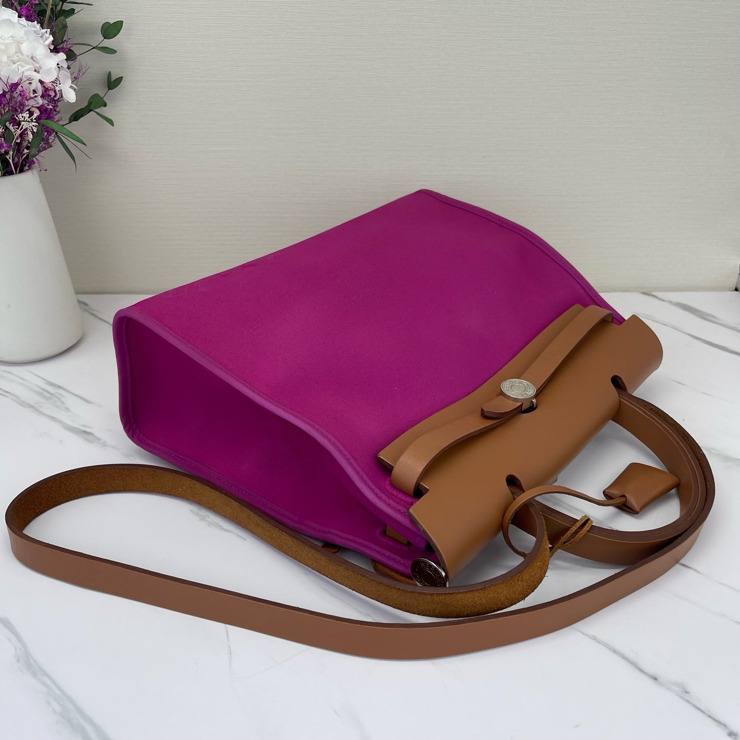 Hermès - Herbag - Cloth - Pink - (medium)