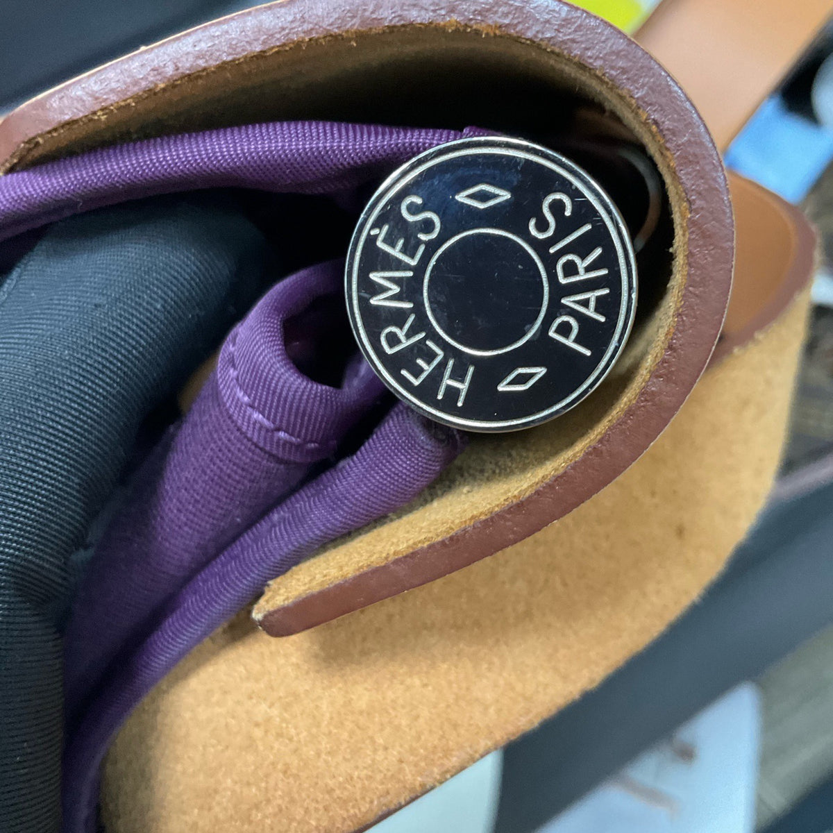 Hermes - Herbag - Cloth - Purple - (large)