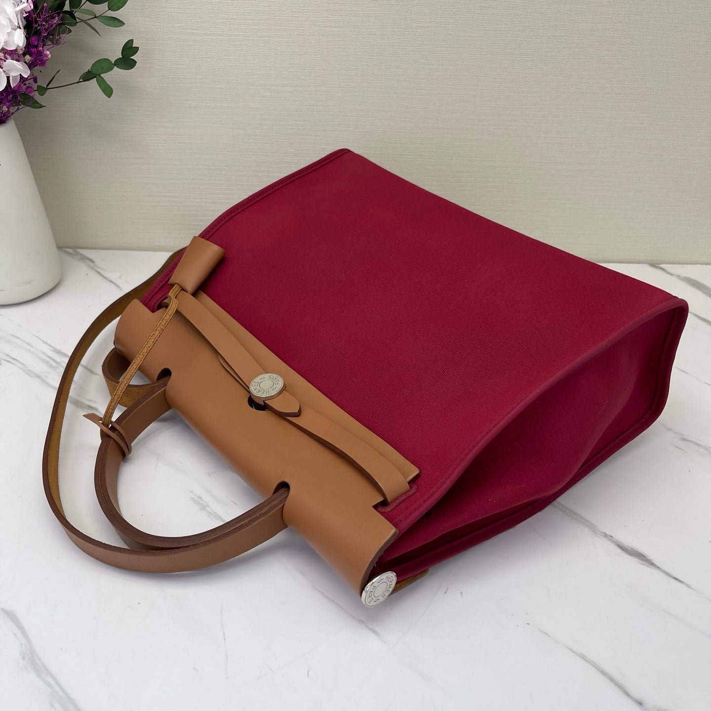 Hermes - Herbag - Cloth - Red - (medium)