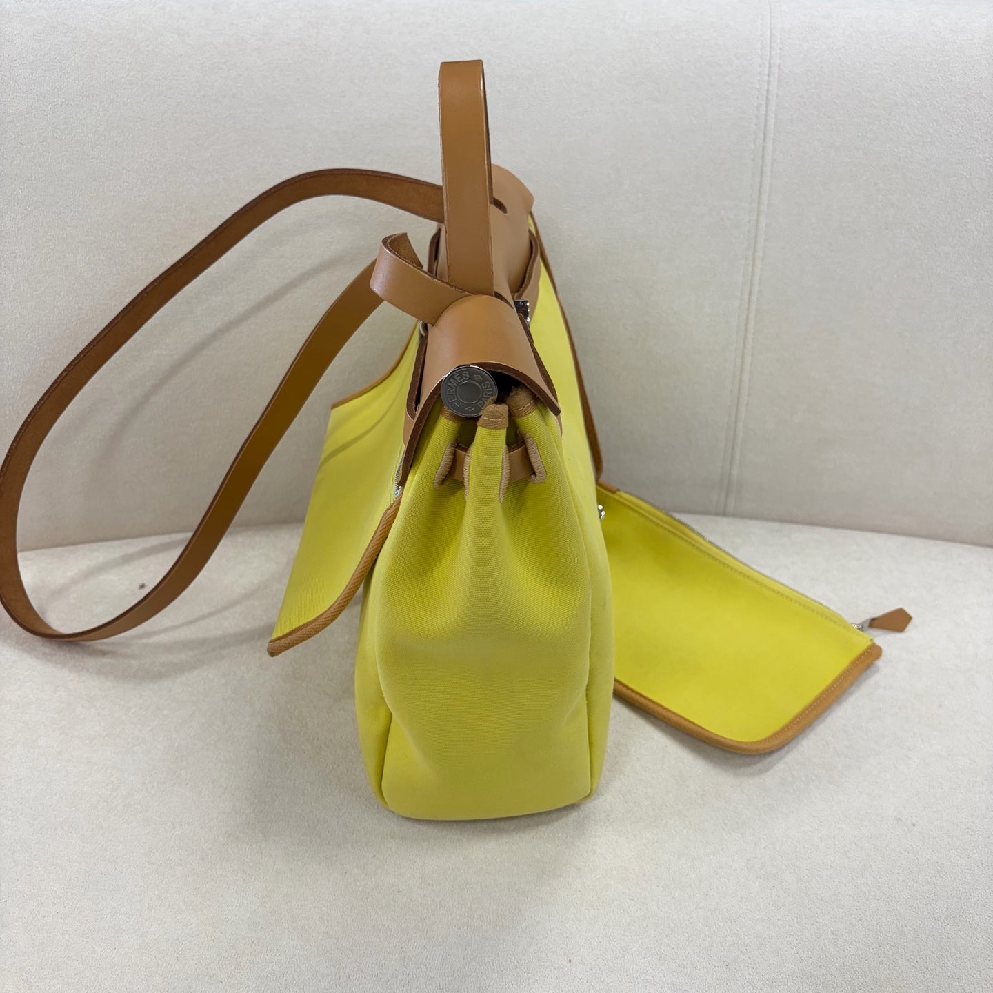Hermes - Herbag - Cloth - Yellow - (medium)