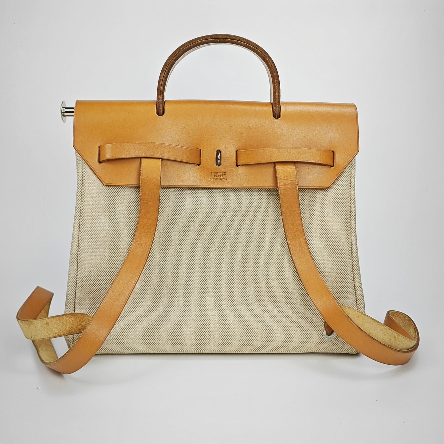 Hermès - Herbag - Cotton - Beige - (Medium)
