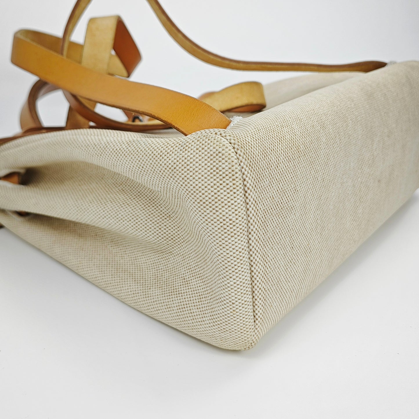 Hermès - Herbag - Cotton - Beige - (Medium)